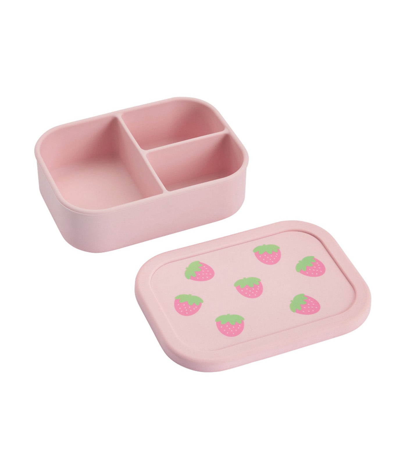 Pottery Barn Kids Little Critters Silicone Bento Box Strawberry