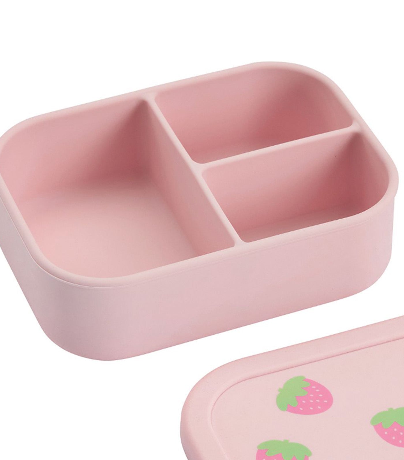 Pottery Barn Kids Little Critters Silicone Bento Box Strawberry