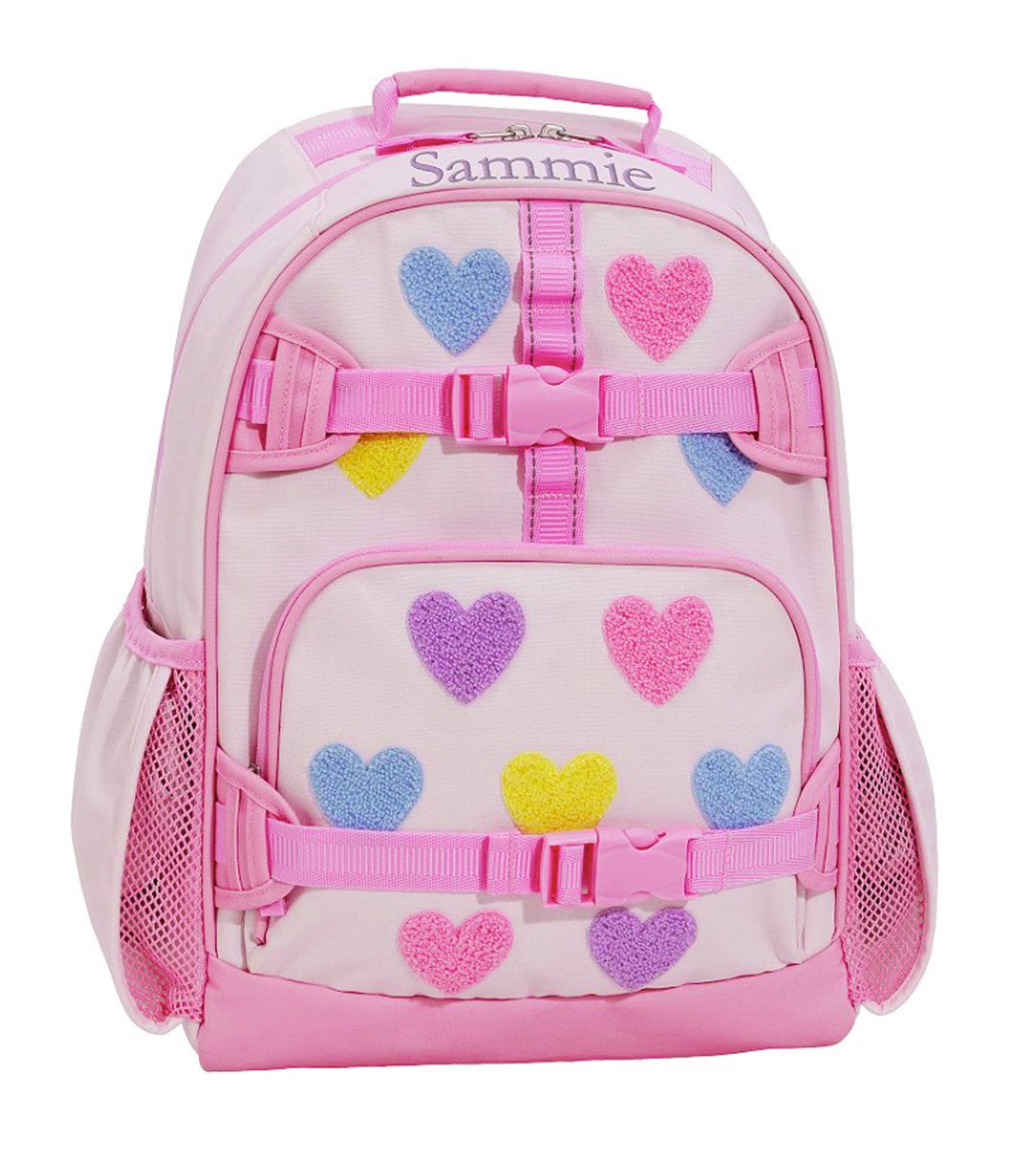 Mackenzie Pastel Chenille Hearts Backpack