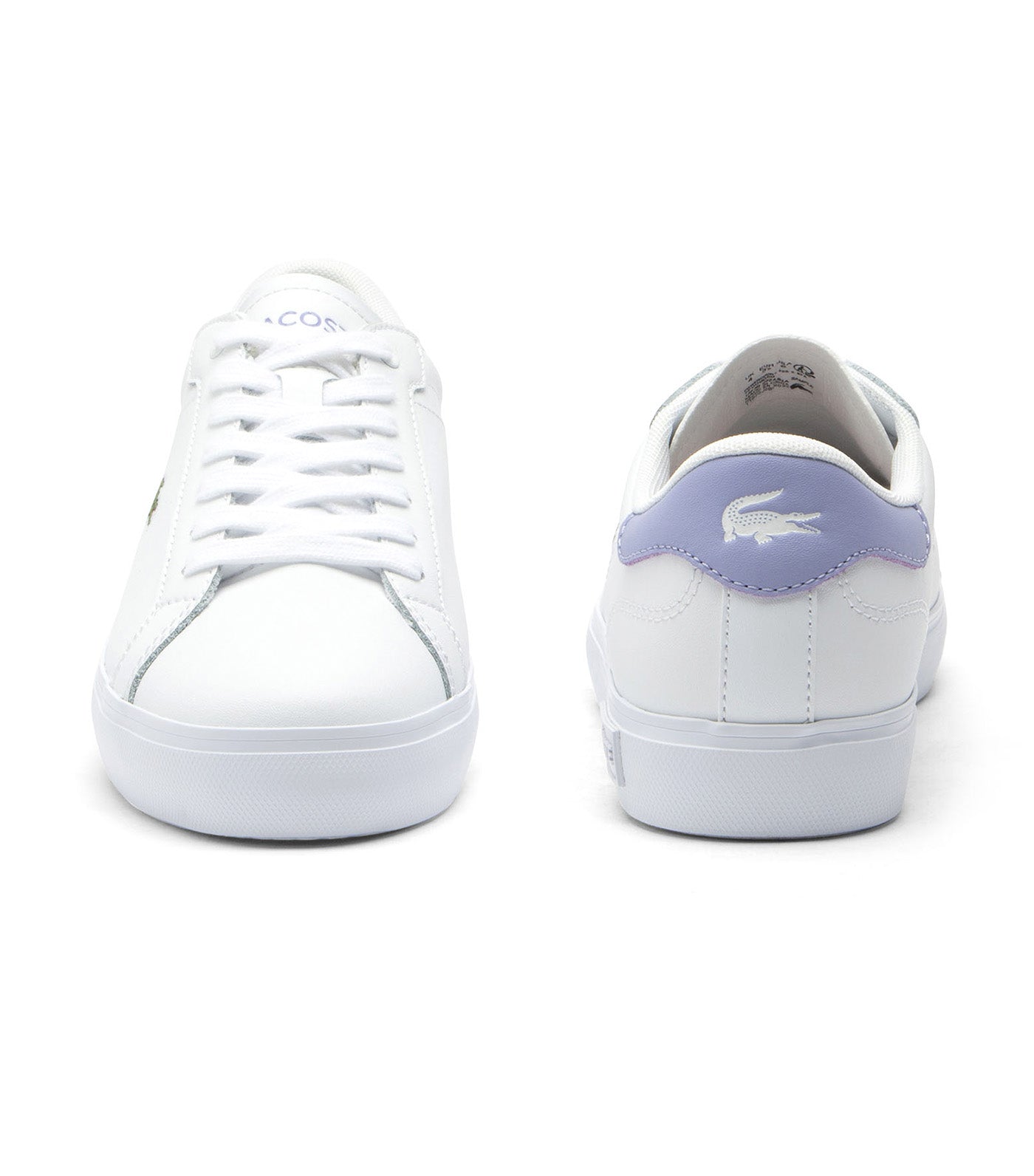 Lacoste Women's Powercourt Leather Sneakers White/Light Purple