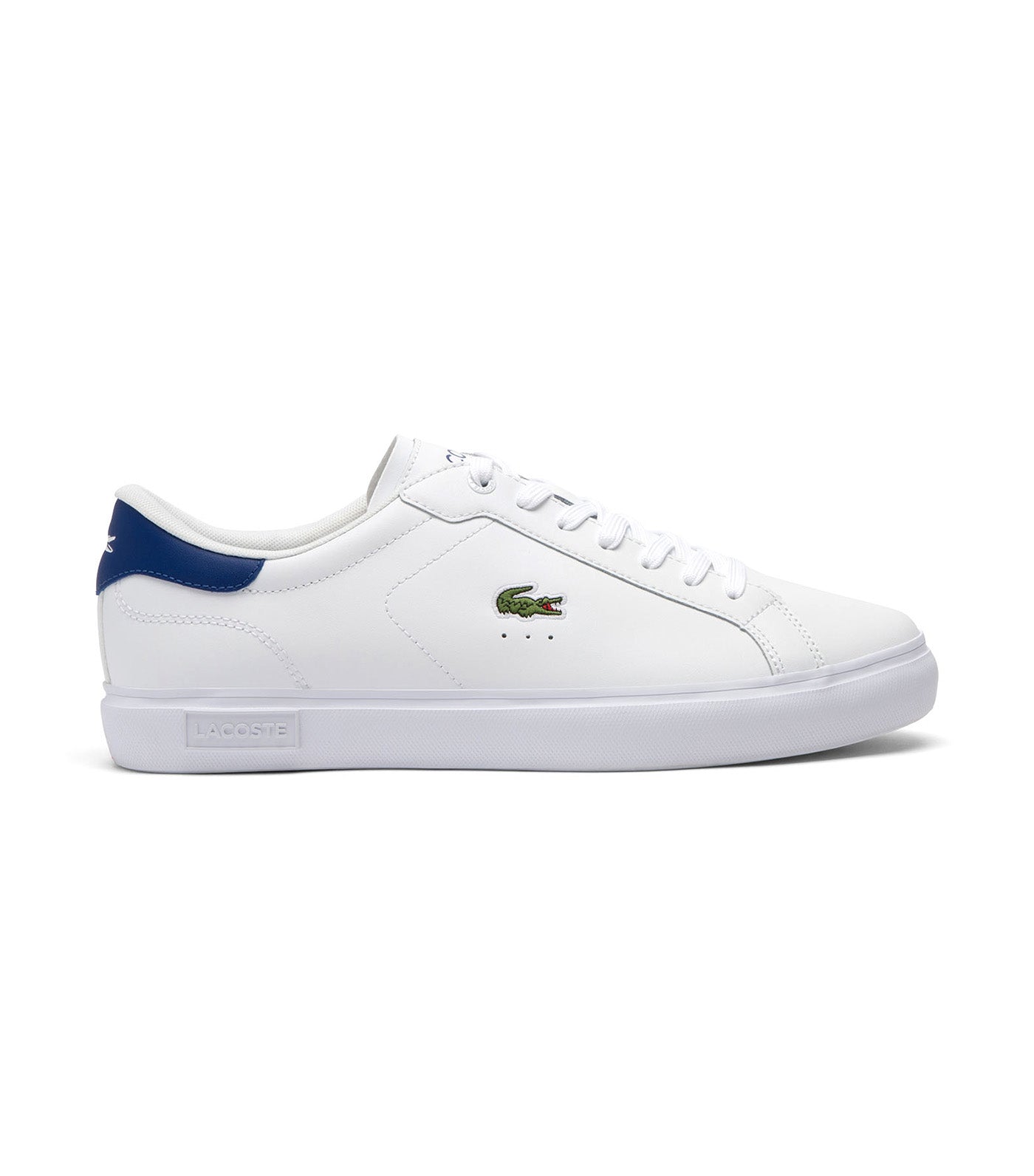Lacoste Men's Powercourt Leather Sneakers White/Blue