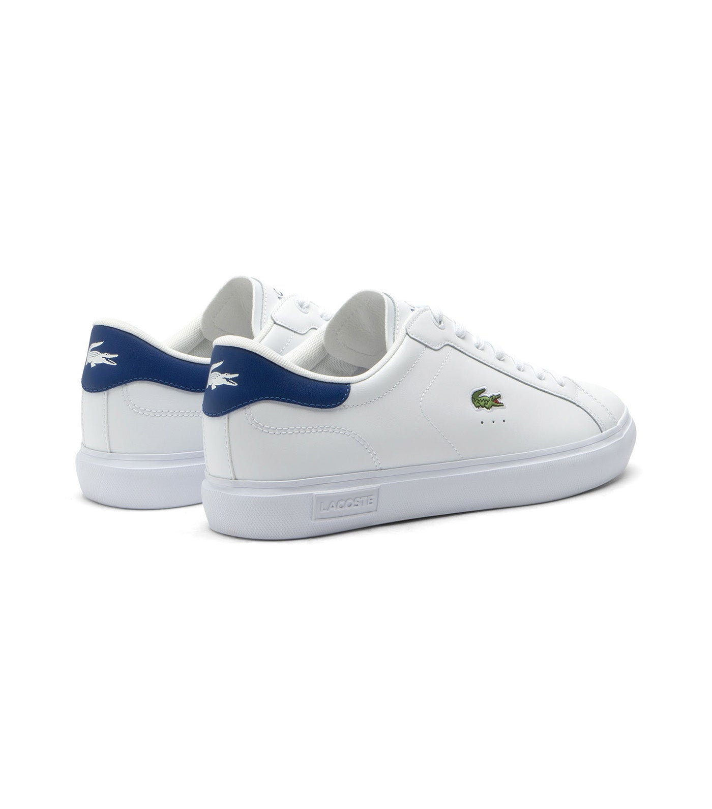Lacoste Men's Powercourt Leather Sneakers White/Blue