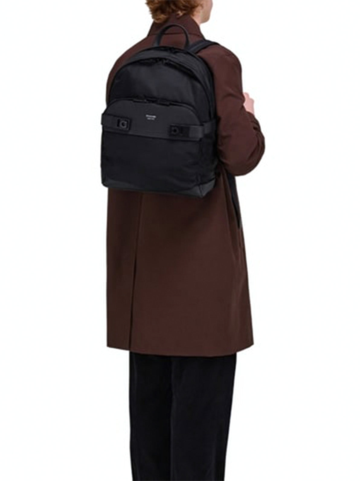Backpack With Gancini Buckles Black