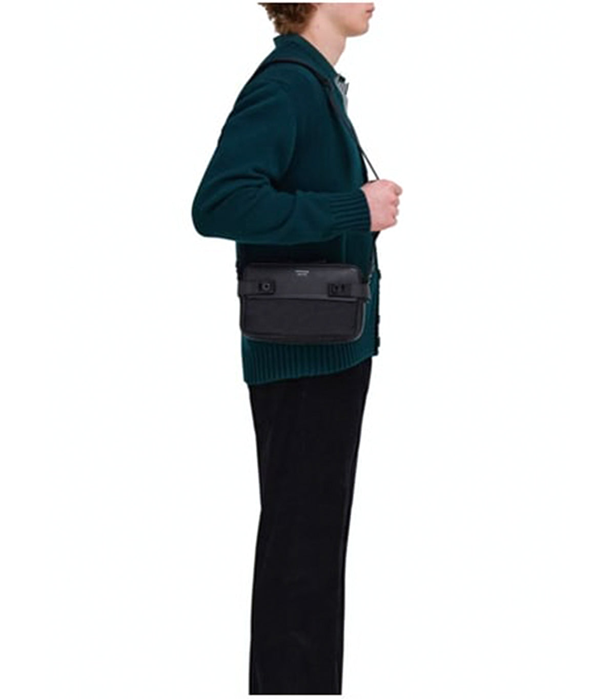 Crossbody Bag With Hug Buckle Black