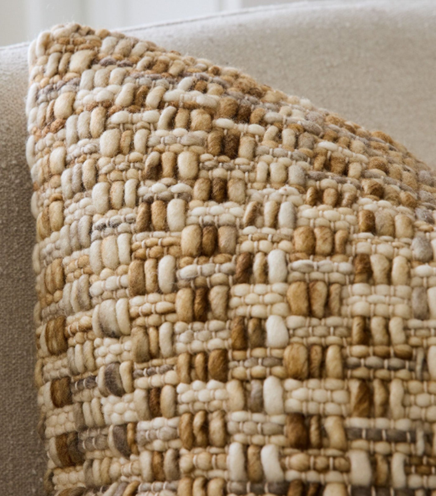 Variegated Basketweave Cushion Cover Multi