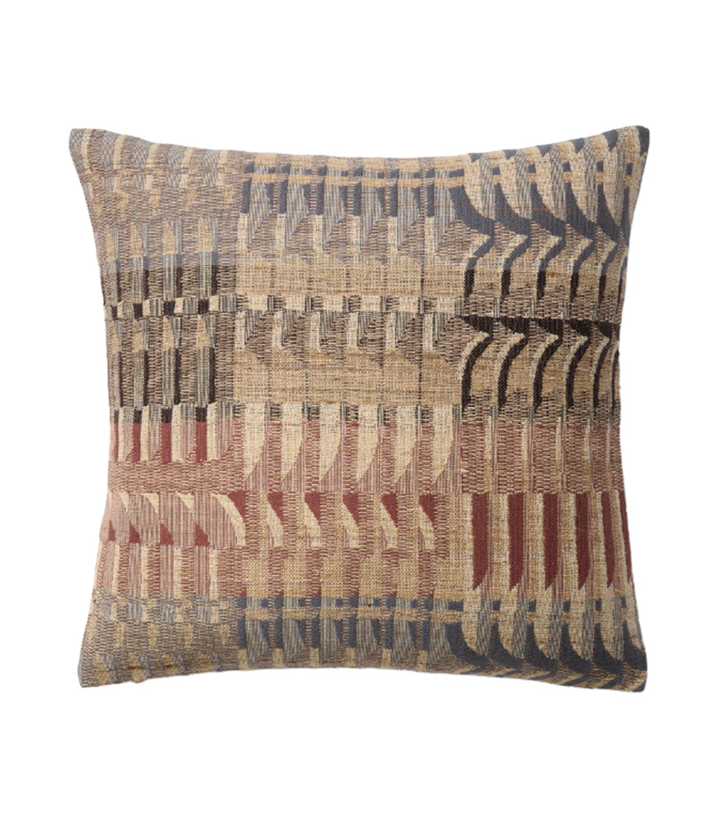 Modern Silk Shapes Cushion Cover