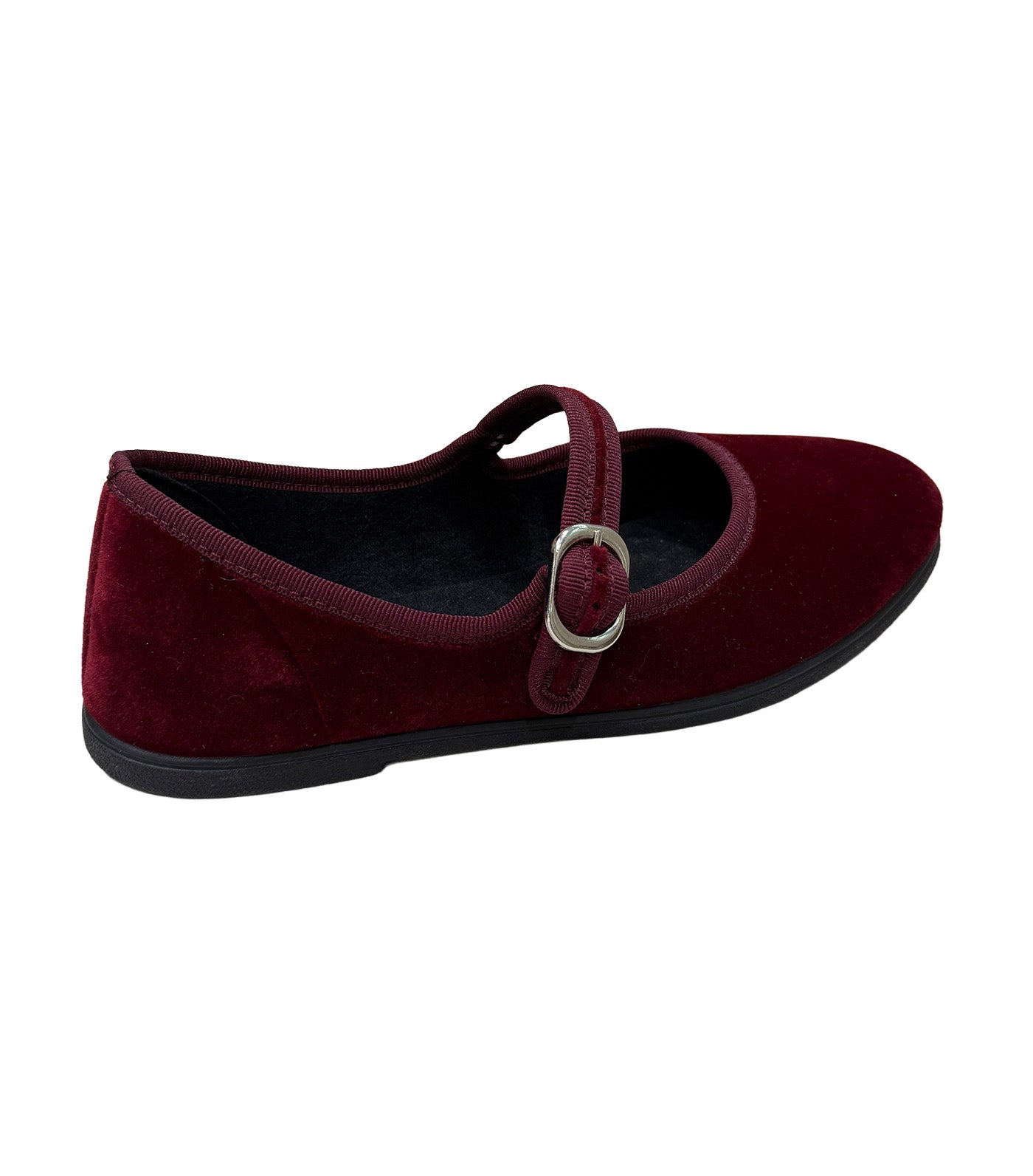 Macarena Rania Terciopelo Ballet Flats Burdeos
