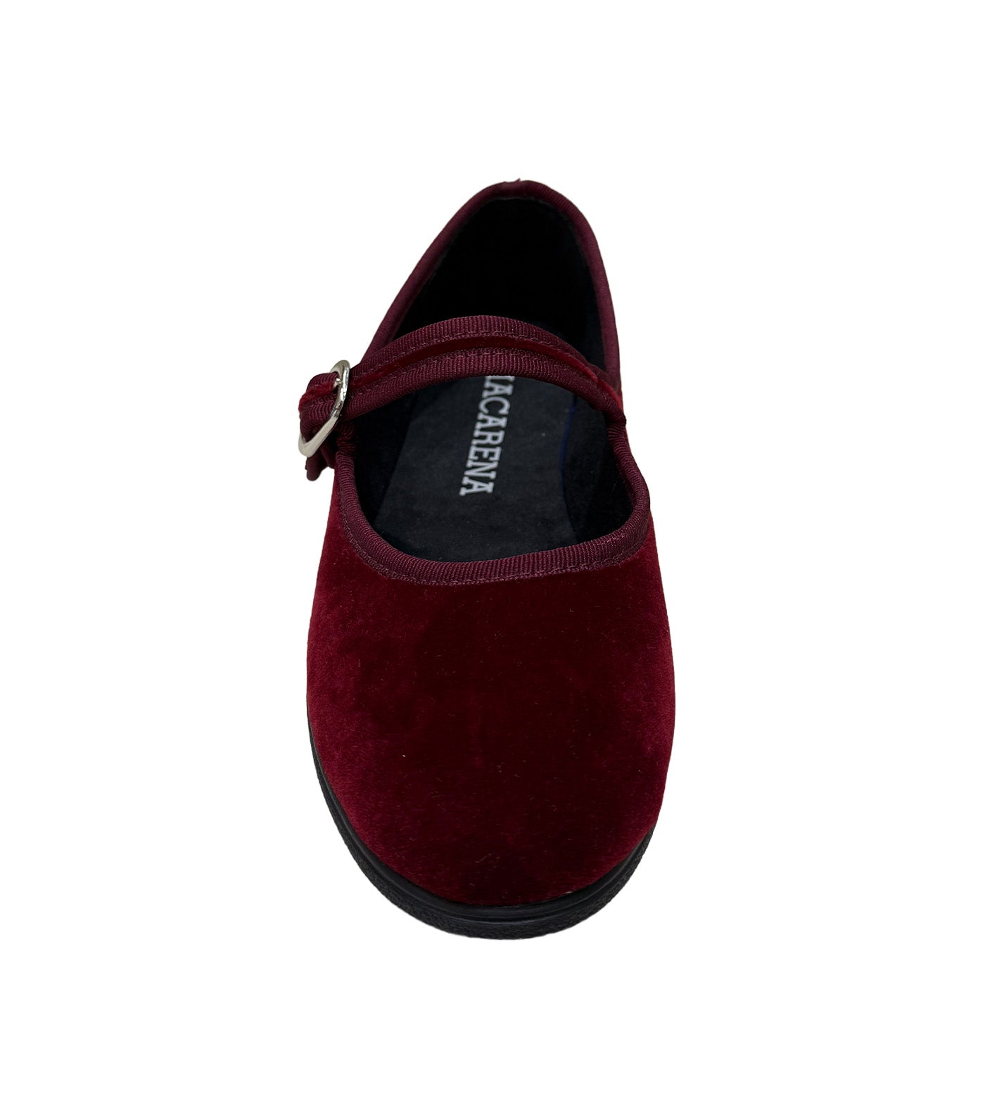 Macarena Rania Terciopelo Ballet Flats Burdeos