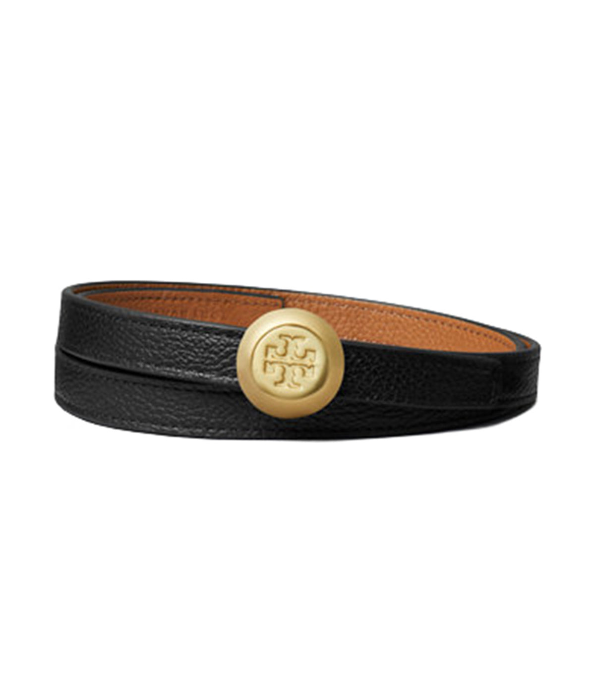 Romy Reversible Belt Black/Aged Tan/Gold
