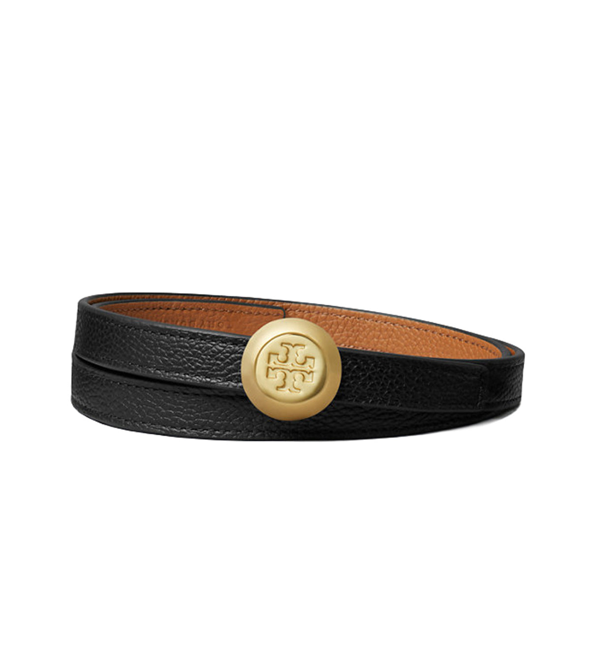 Romy Reversible Belt Black/Aged Tan/Gold