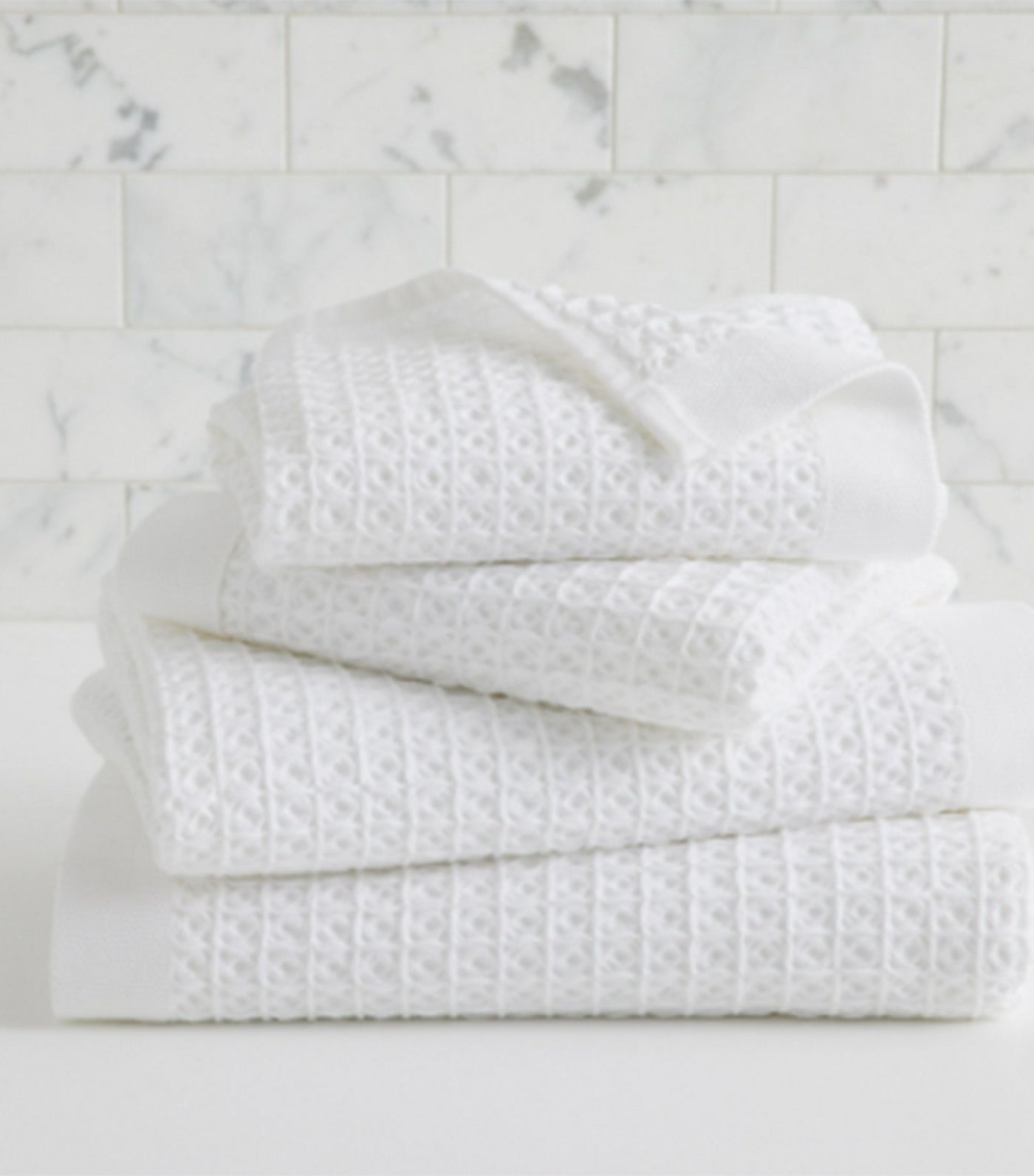 west elm Waffle Bath Towel White