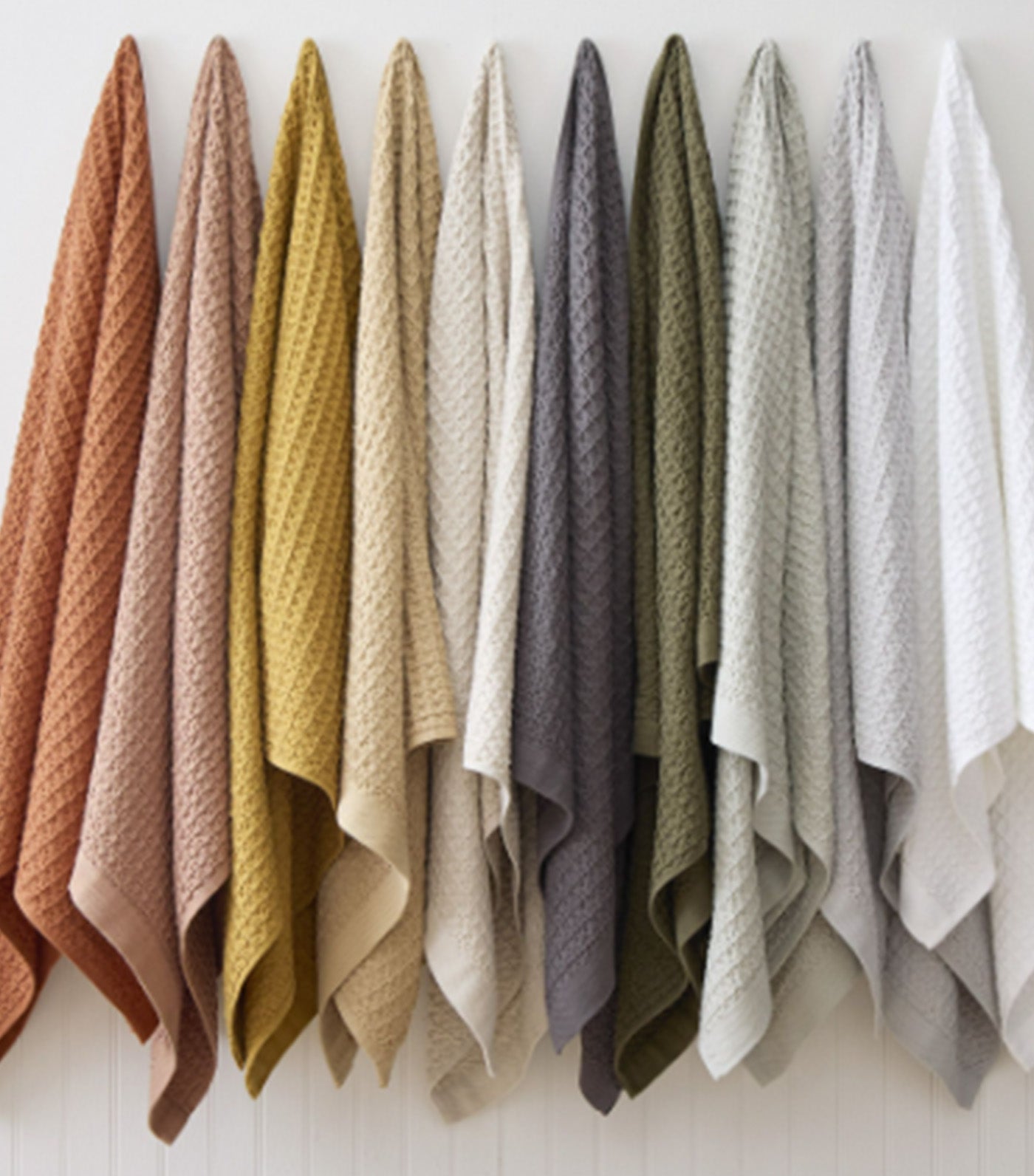 west elm Waffle Hand Bath Towel Frost Gray