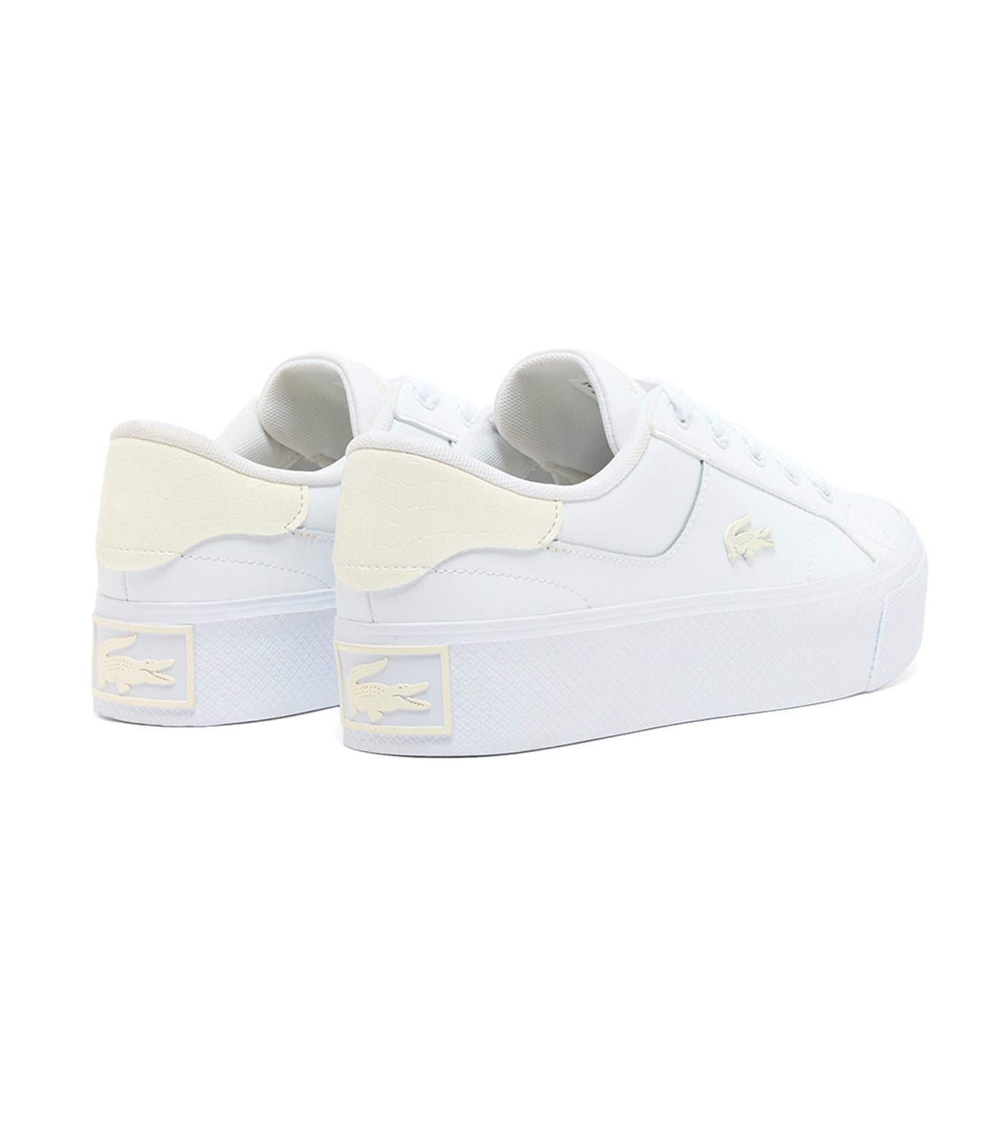 Women's Ziane Platform Leather Sneakers White/Off White