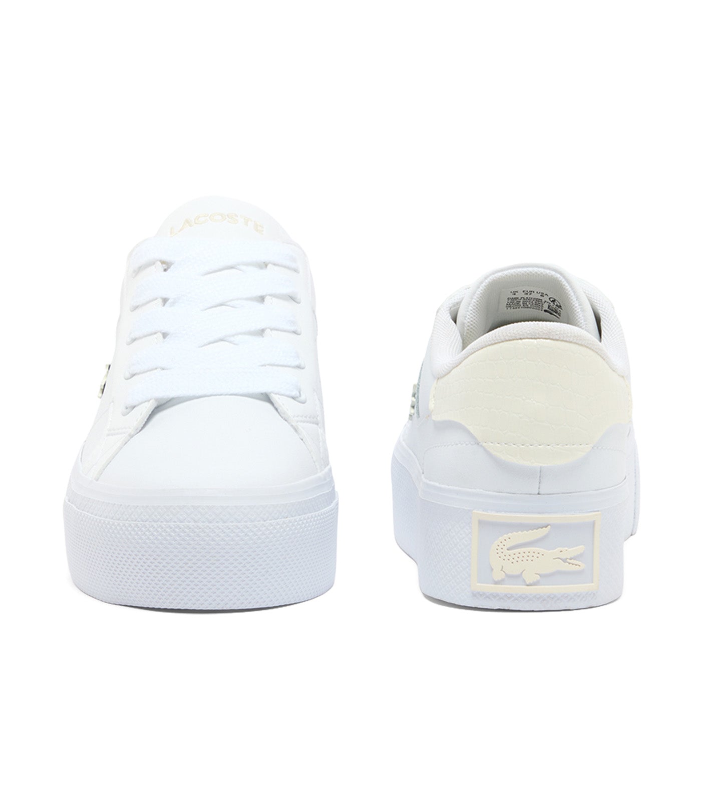 Women's Ziane Platform Leather Sneakers White/Off White