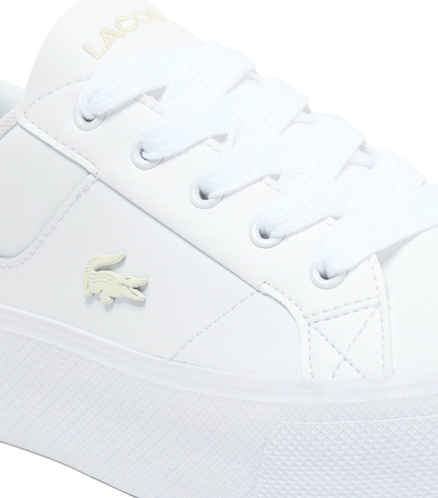 Women's Ziane Platform Leather Sneakers White/Off White