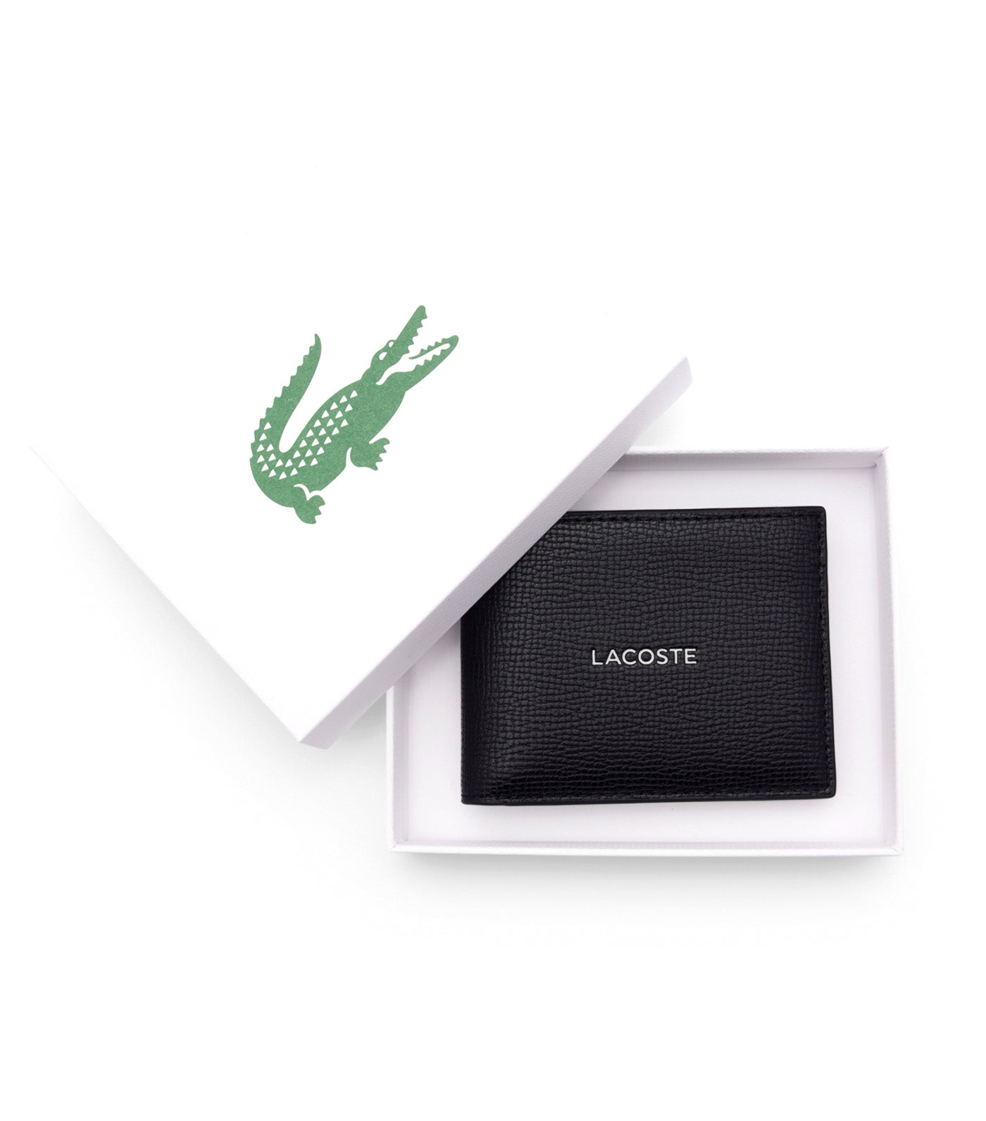 Small Ossian Leather Billfold Black