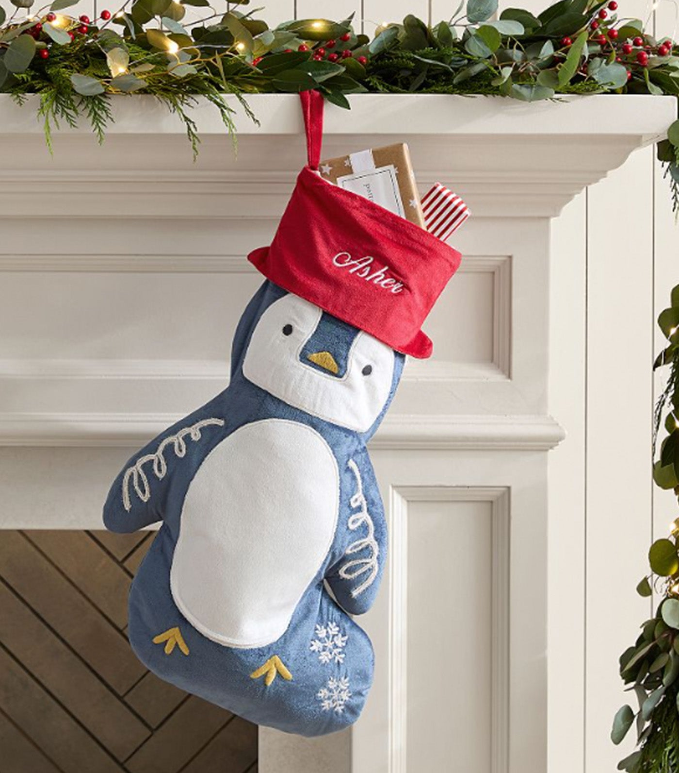 Shaped Velvet Christmas Stocking Collection