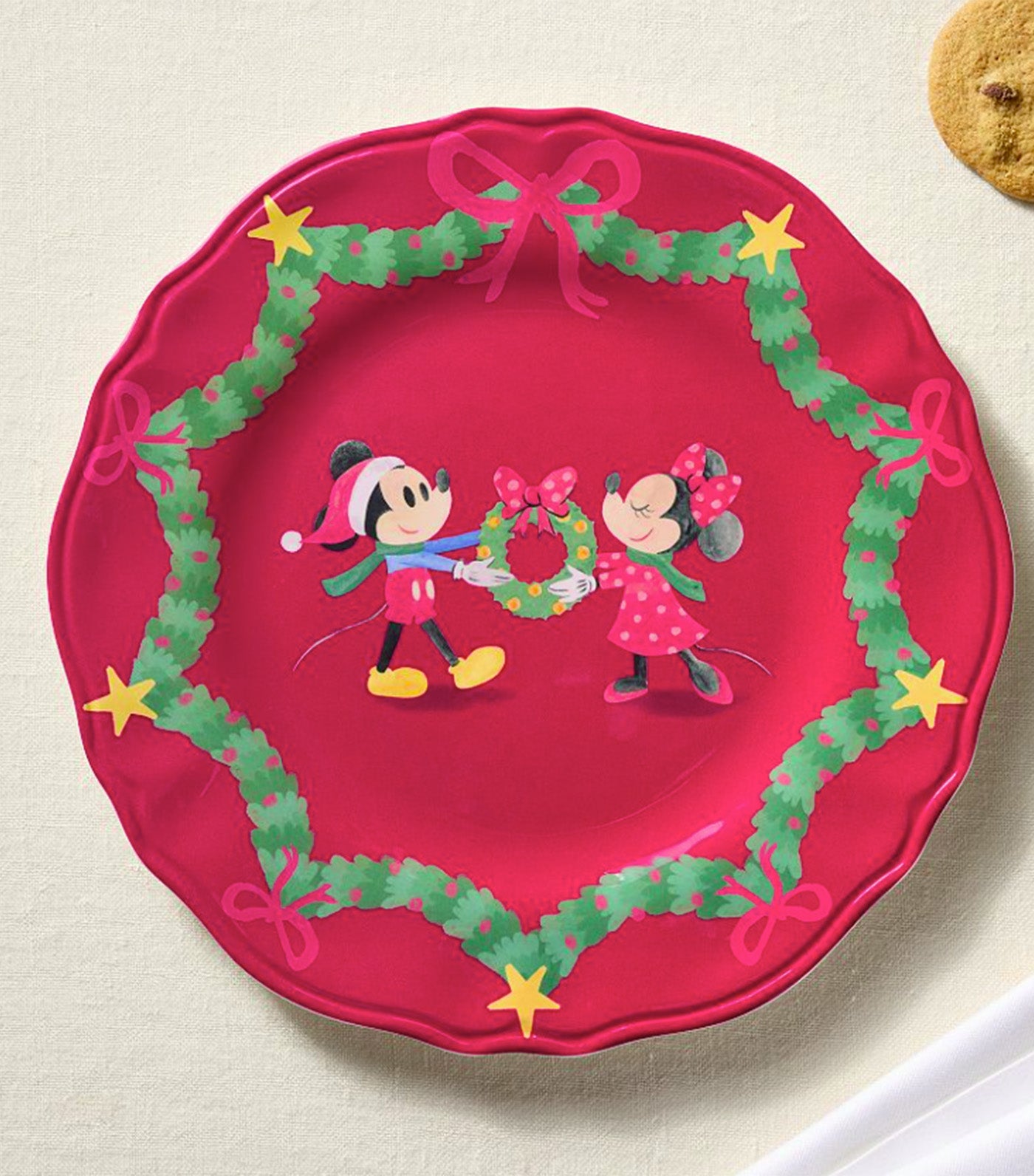 Disney Mickey Mouse and Friends Christmas Charger Plate