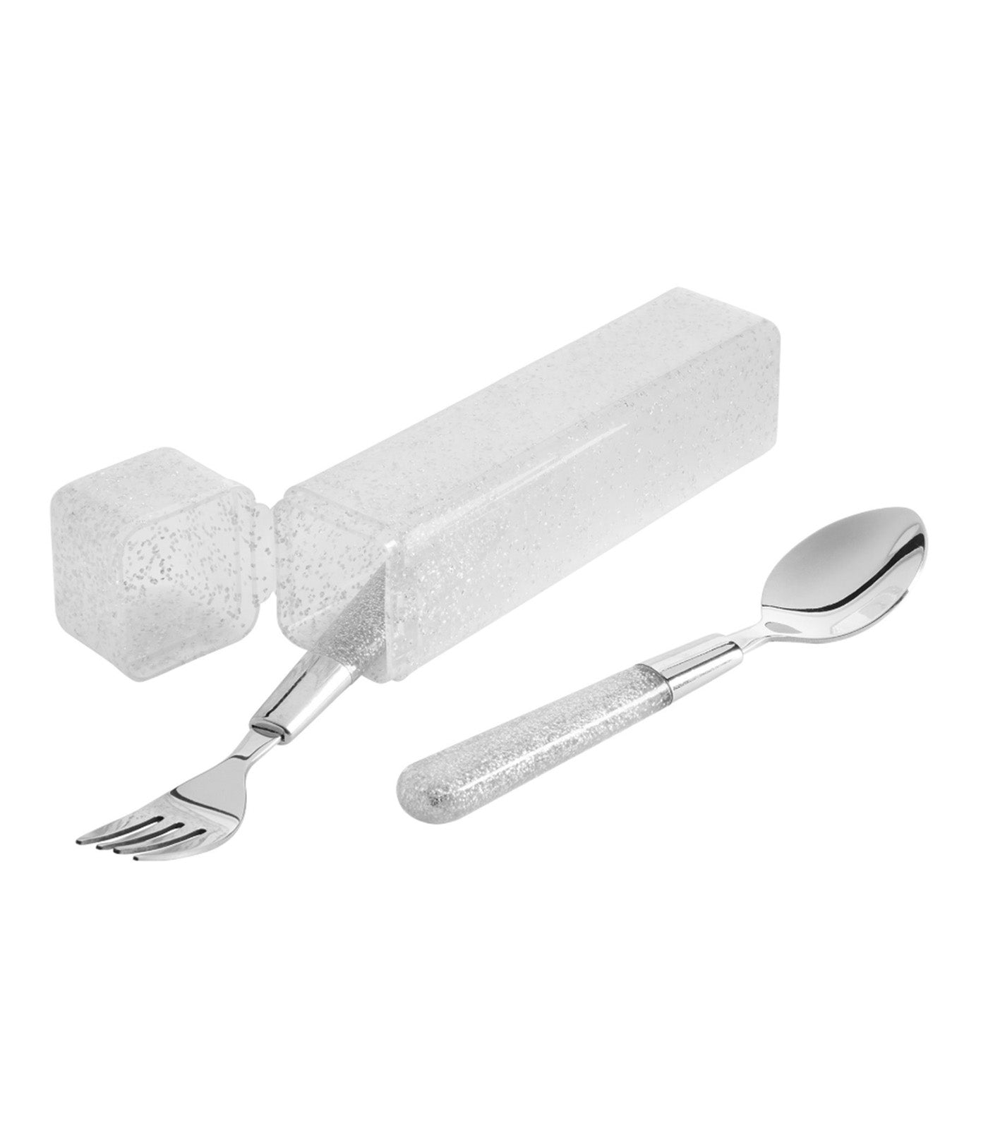 Utensils & Carrying Case Set Silver