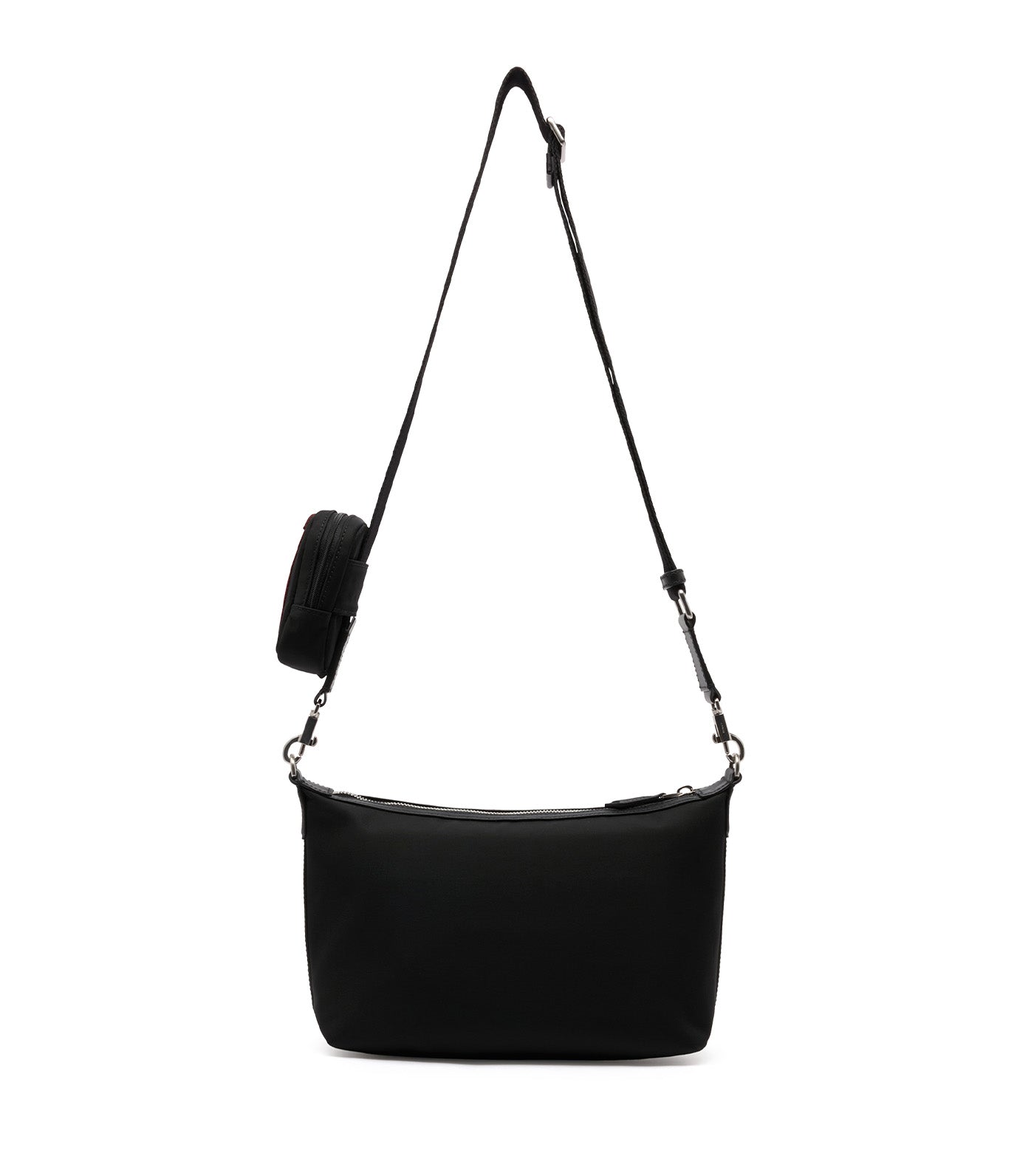 Code Crossbody Bag Black Nylon