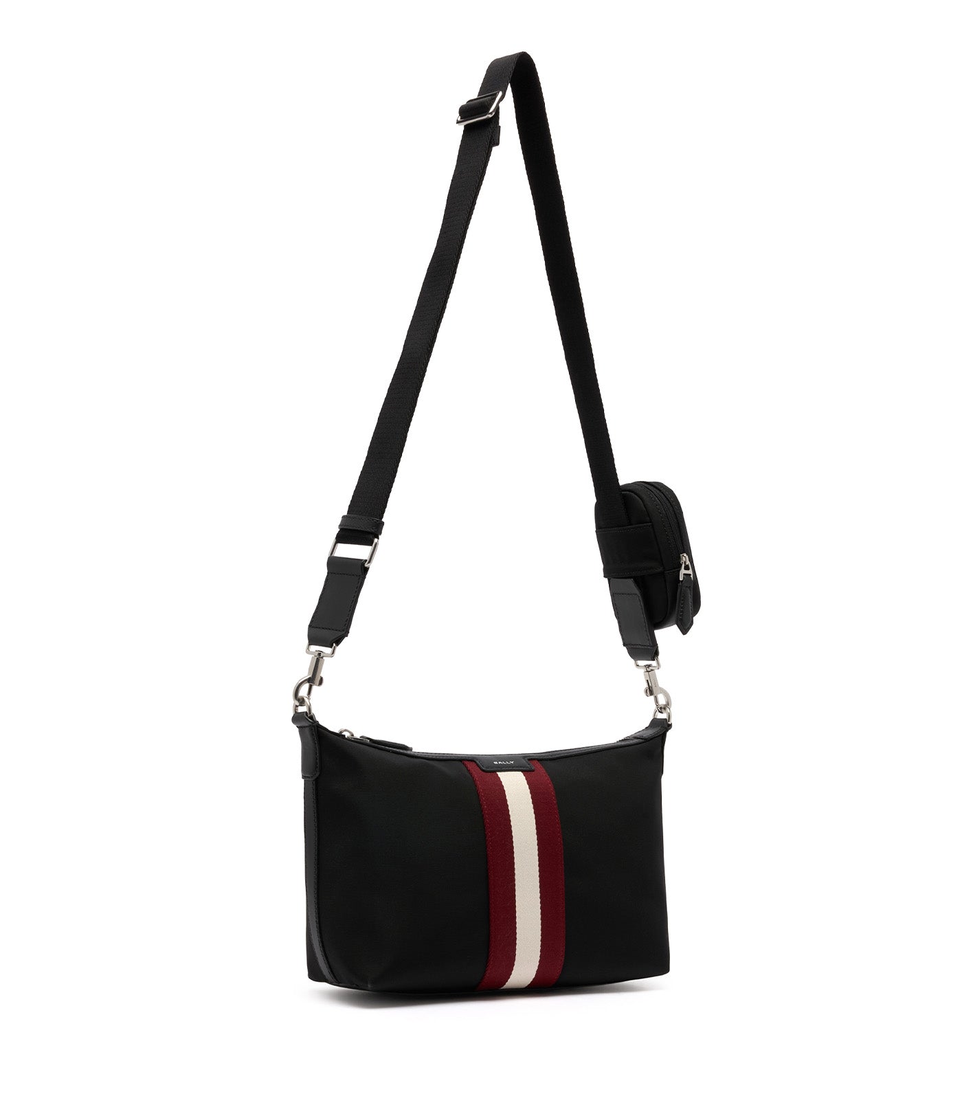 Code Crossbody Bag Black Nylon