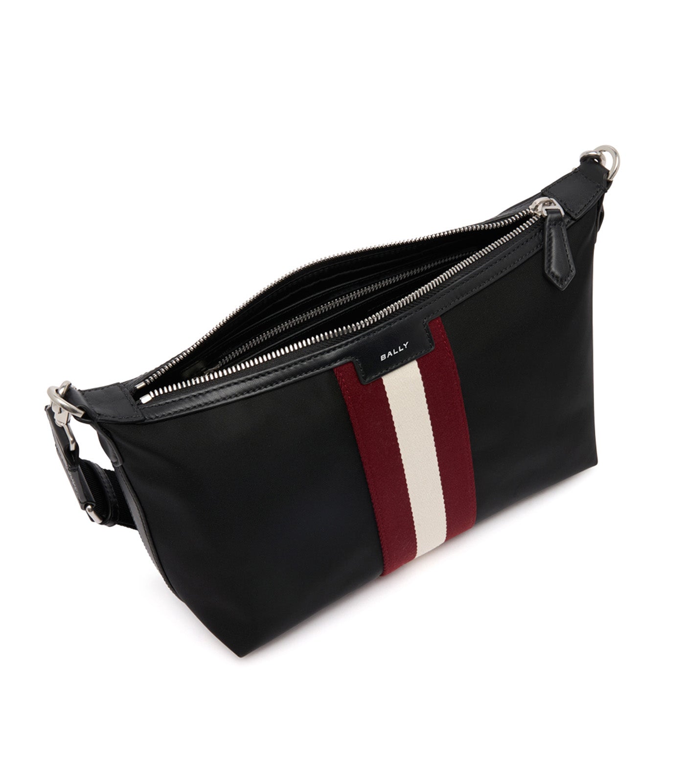 Code Crossbody Bag Black Nylon