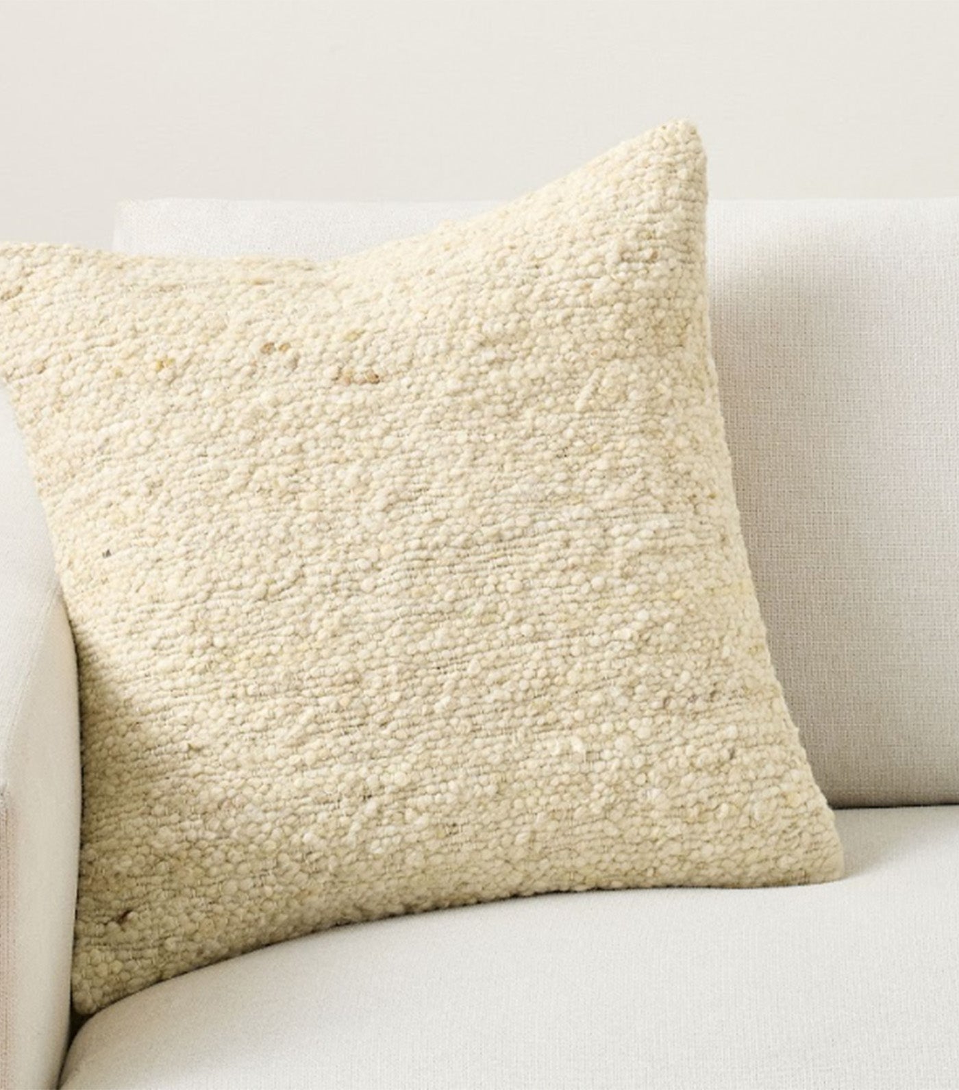 Vassar Woven Textured Pillow Parchment