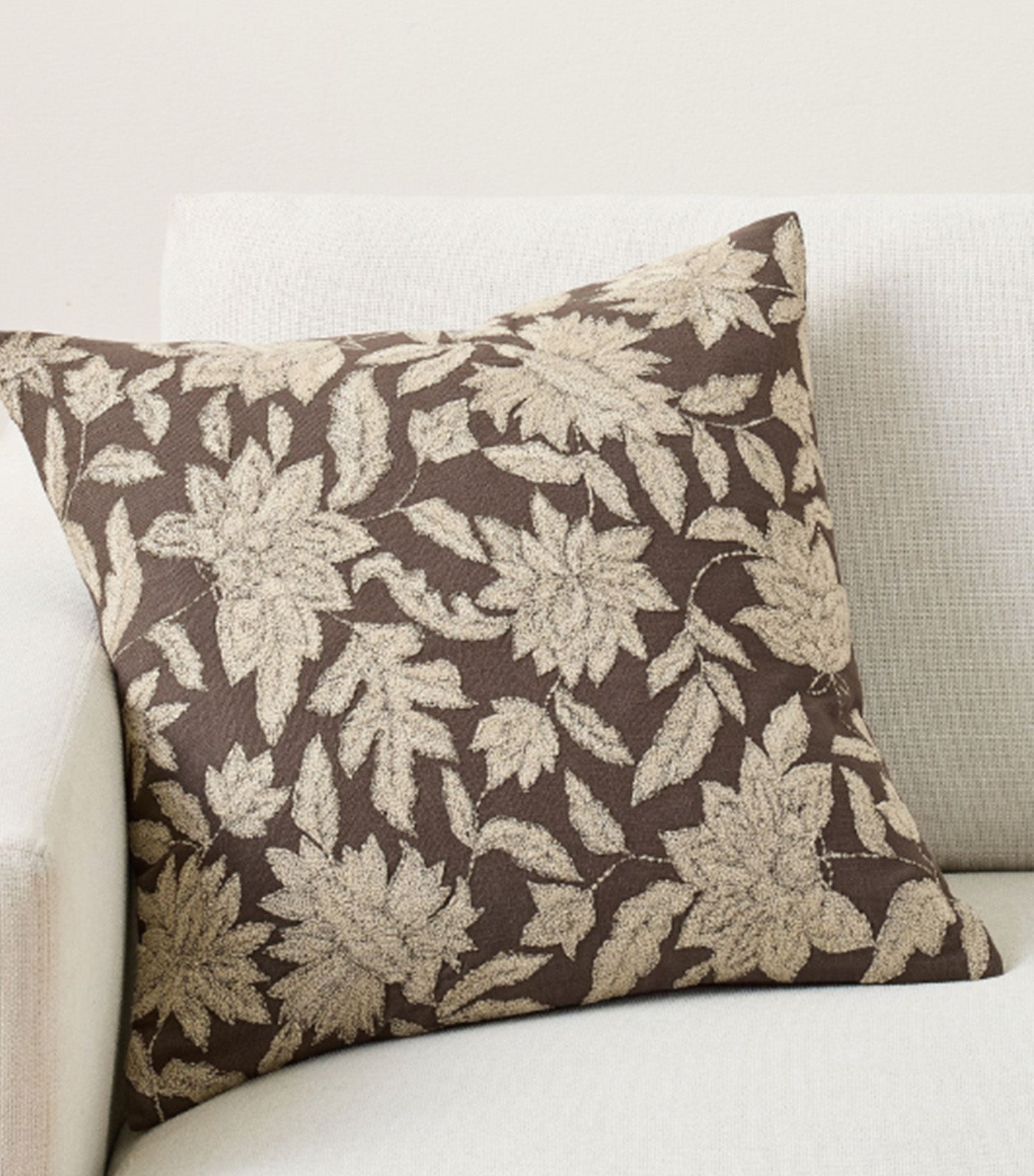 Aurelius Embroidered Pillow Brown Multi