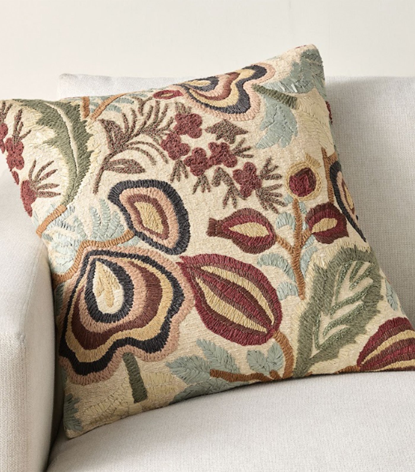 Celine Embroidered Pillow Multicolor