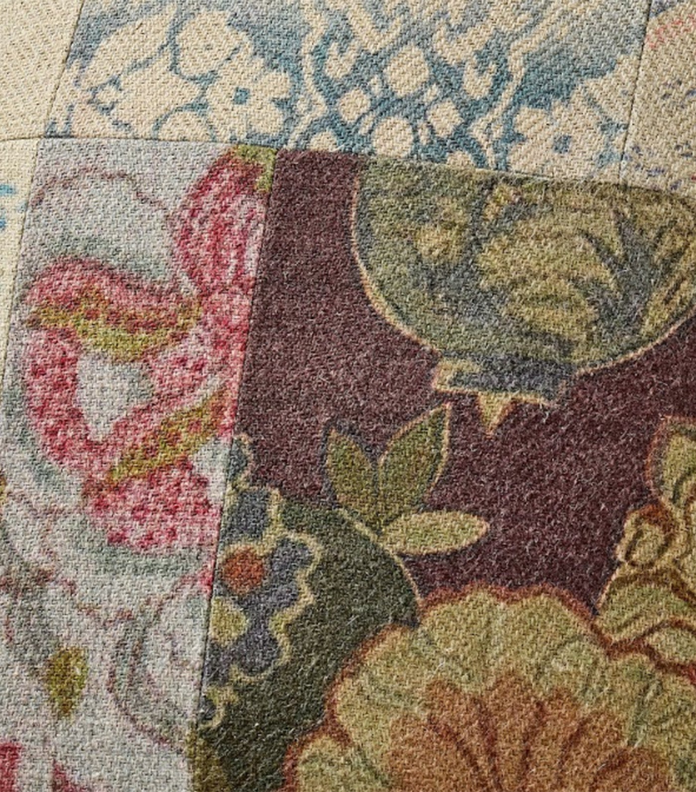 Ruby Patchwork Pillow Multicolor