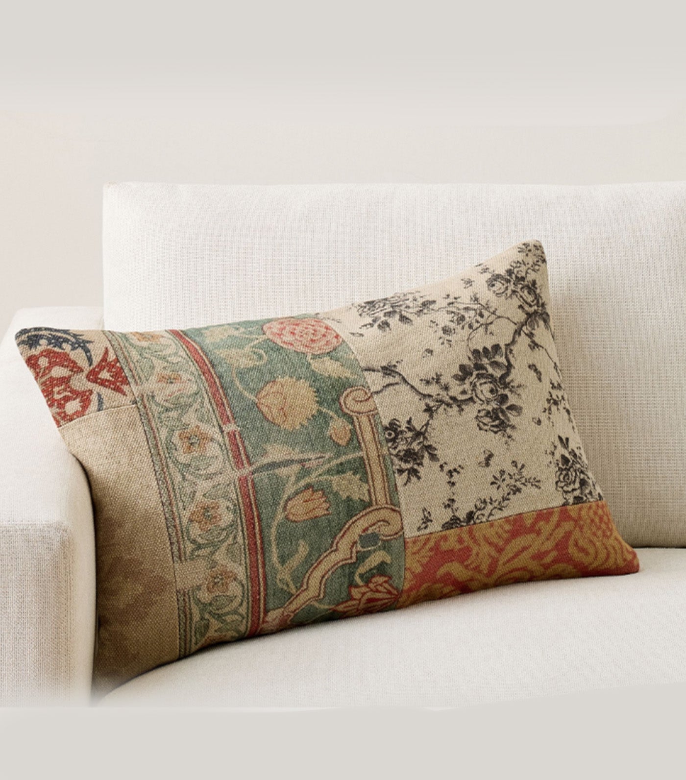 Margaret Patchwork Pillow Multicolor