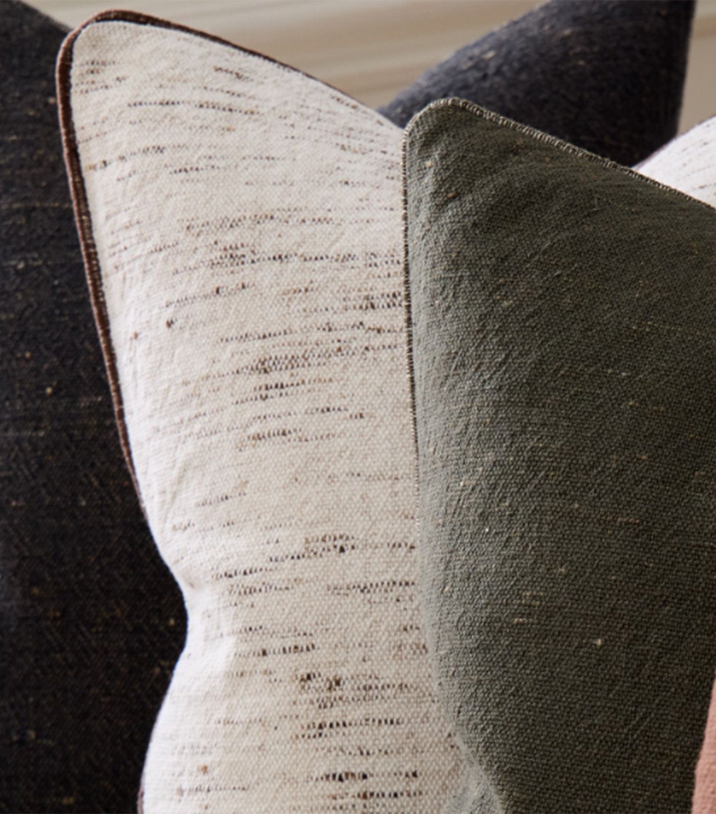 Variegated Slub Pillow Cover