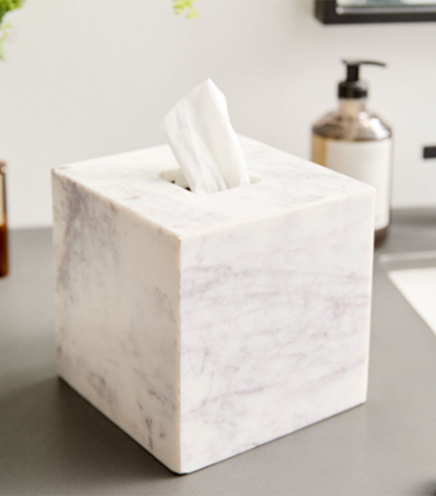 Amalfi Marble Bath Accessories White
