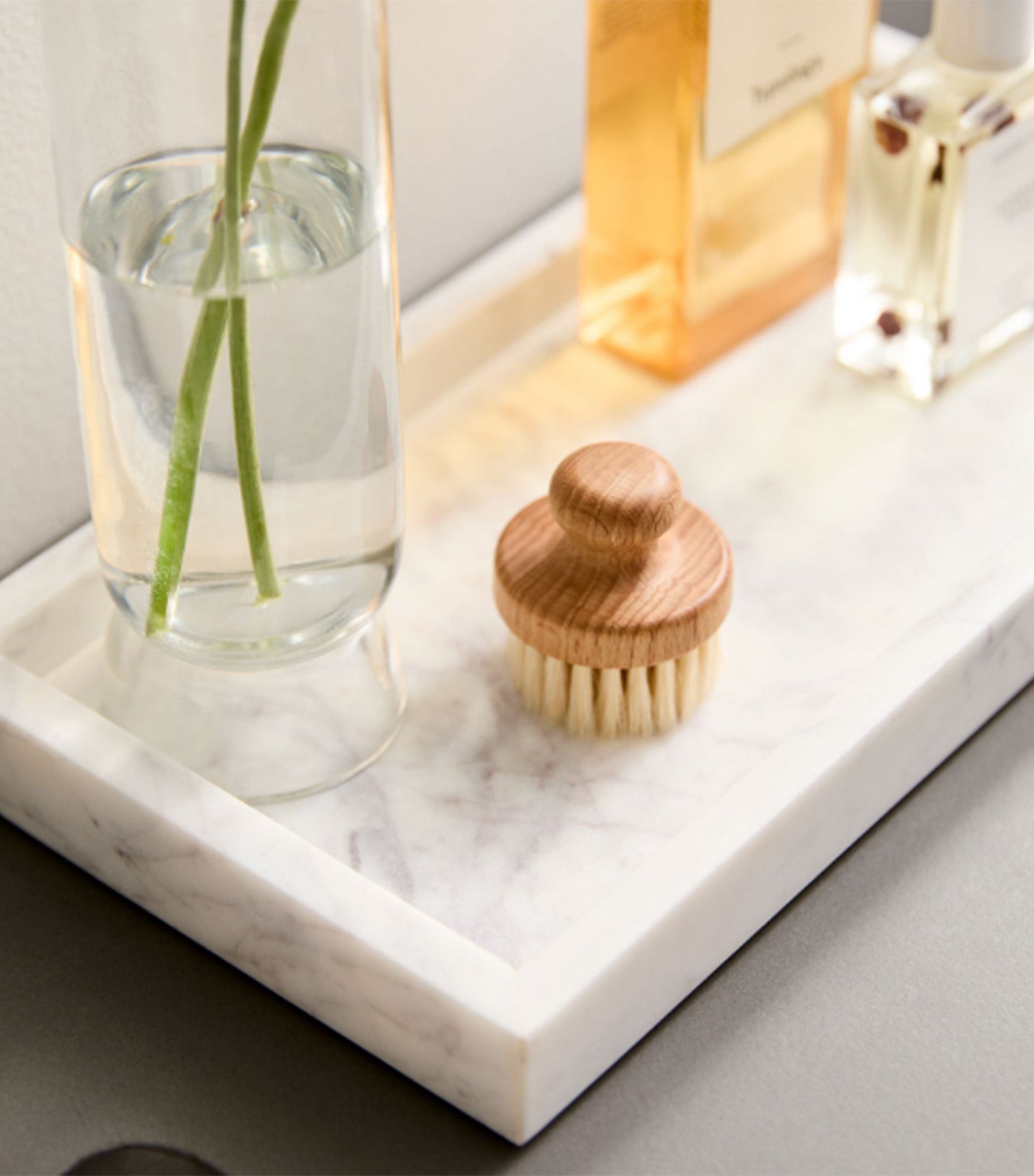 Amalfi Marble Bath Accessories White