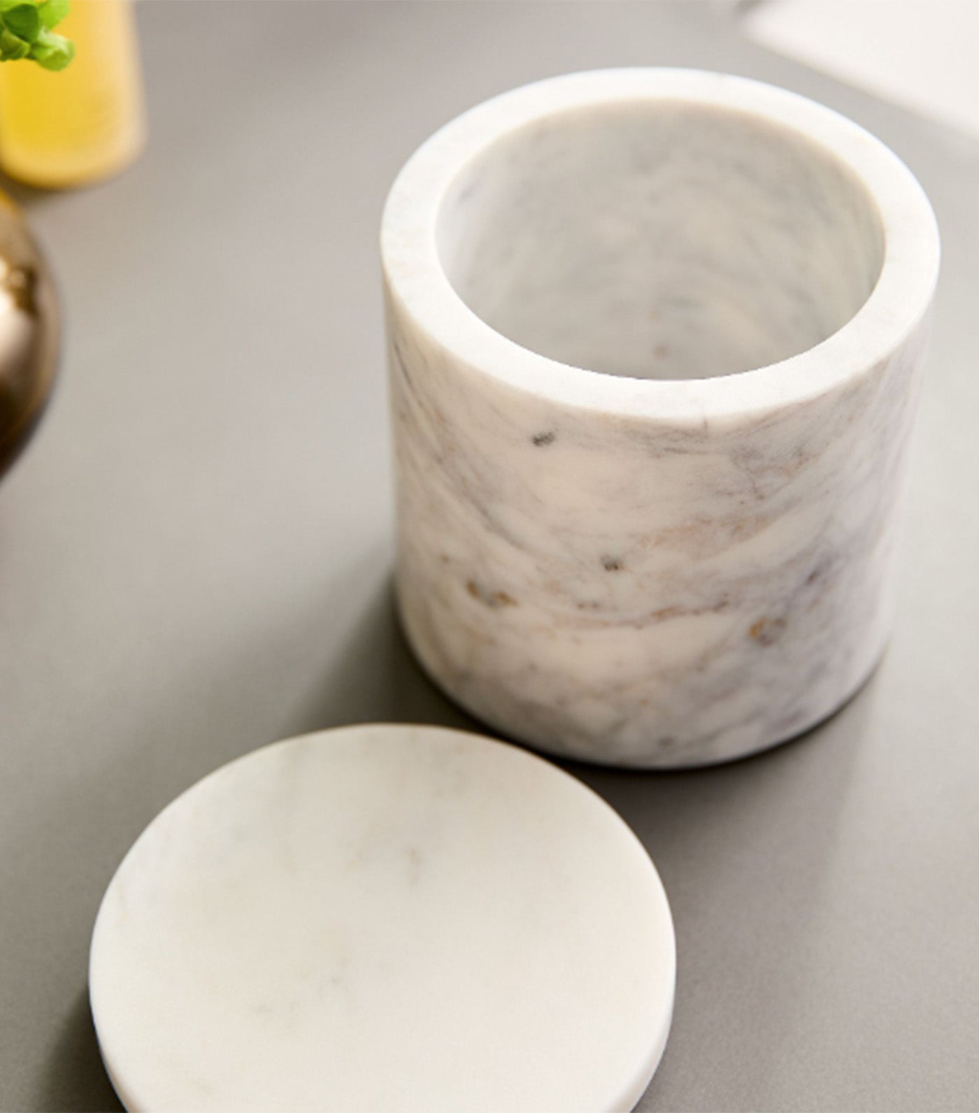 Amalfi Marble Bath Accessories White