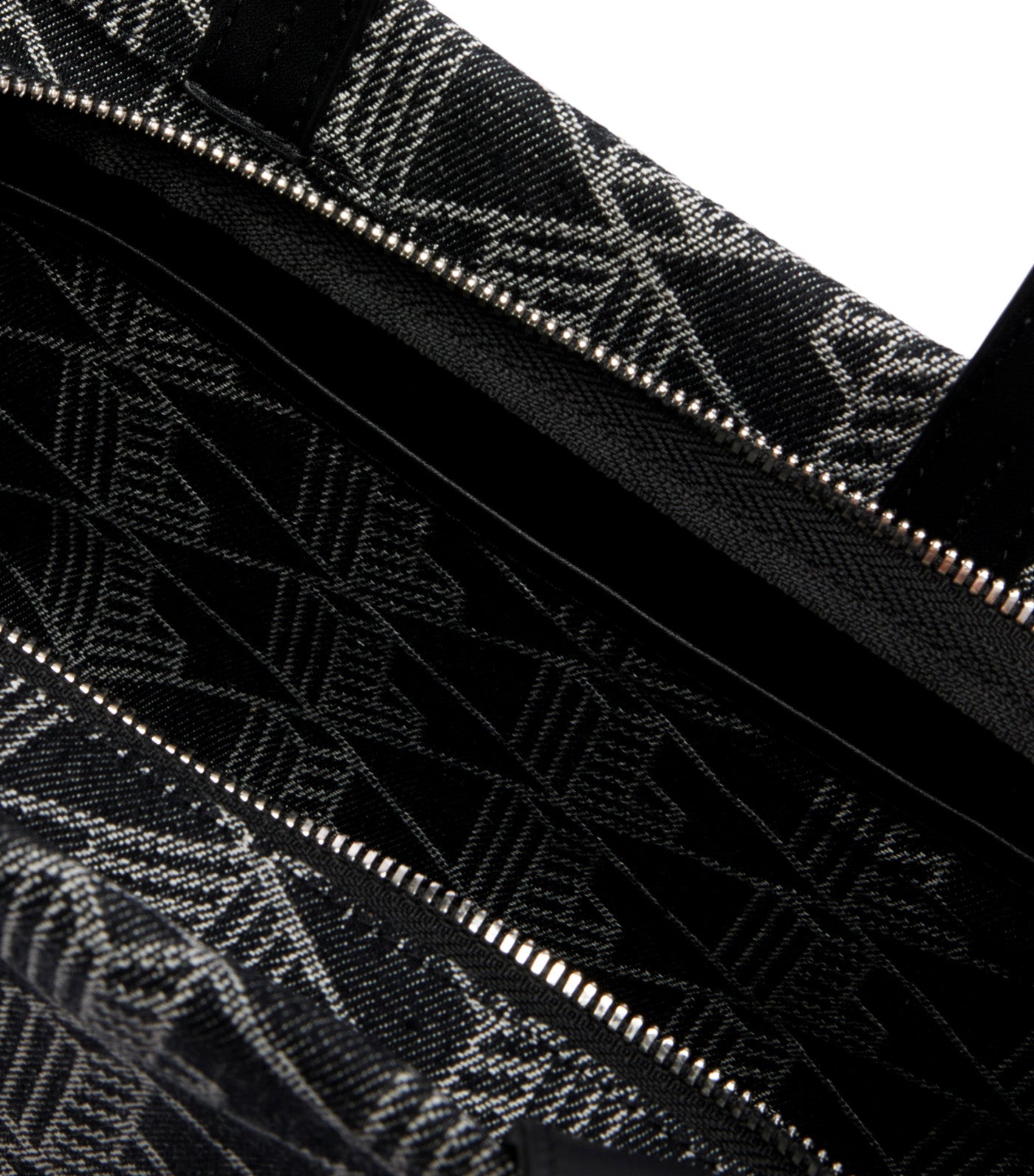 Small Heritage Jacquard Tote Mono Jacquard Black Denim