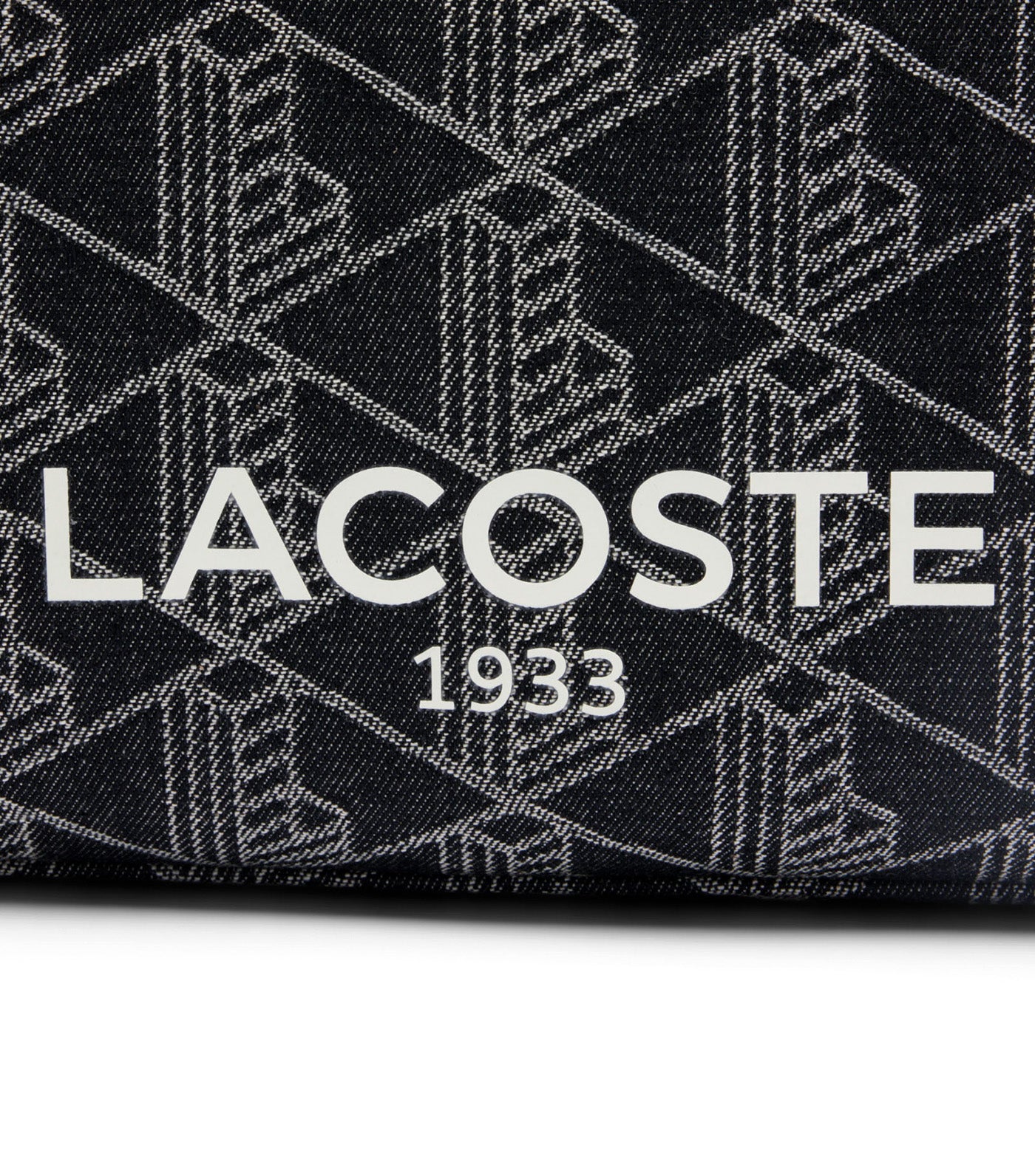 Small Heritage Jacquard Tote Mono Jacquard Black Denim