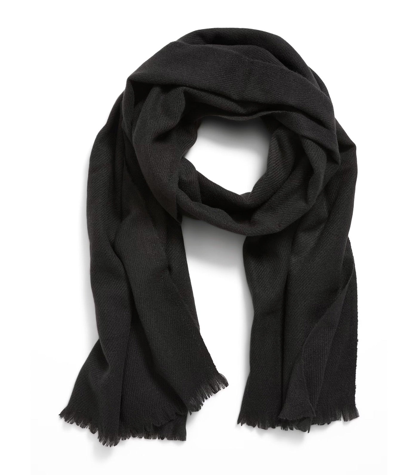 Old Navy Flannel Scarf Black Jack