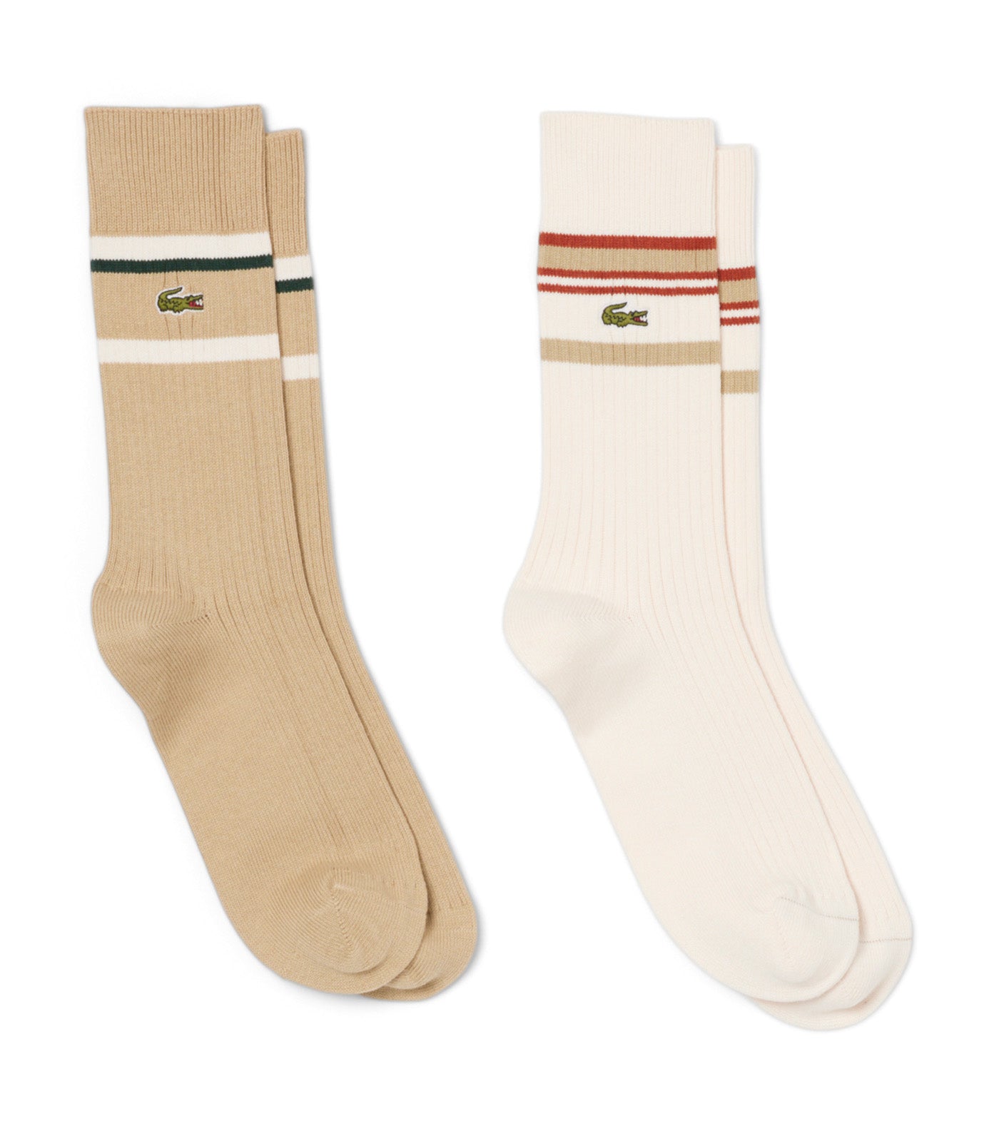 2-Pack Striped Socks Viennese/Flour