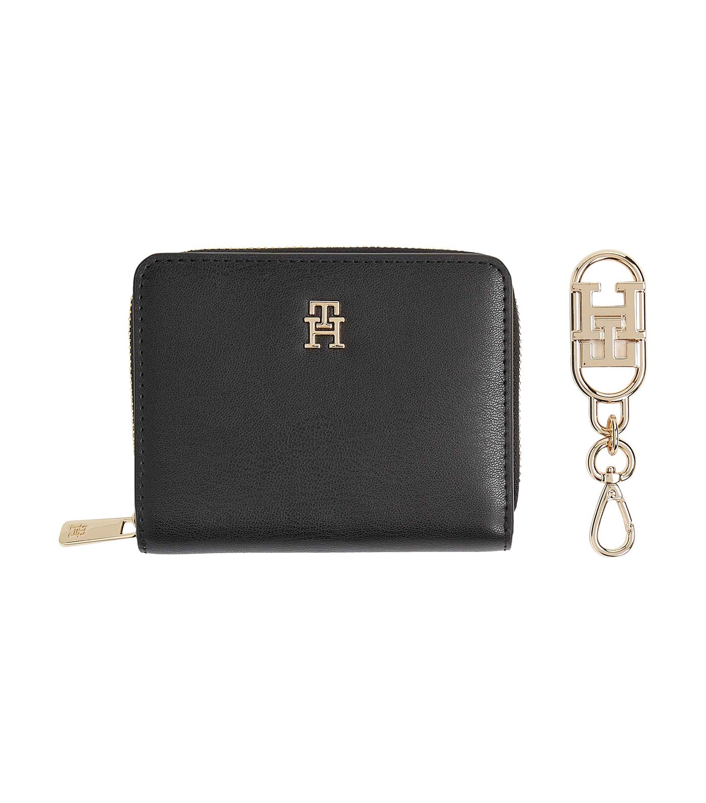 Medium Zip-Around Wallet/Flap + Charm Gift Box Black