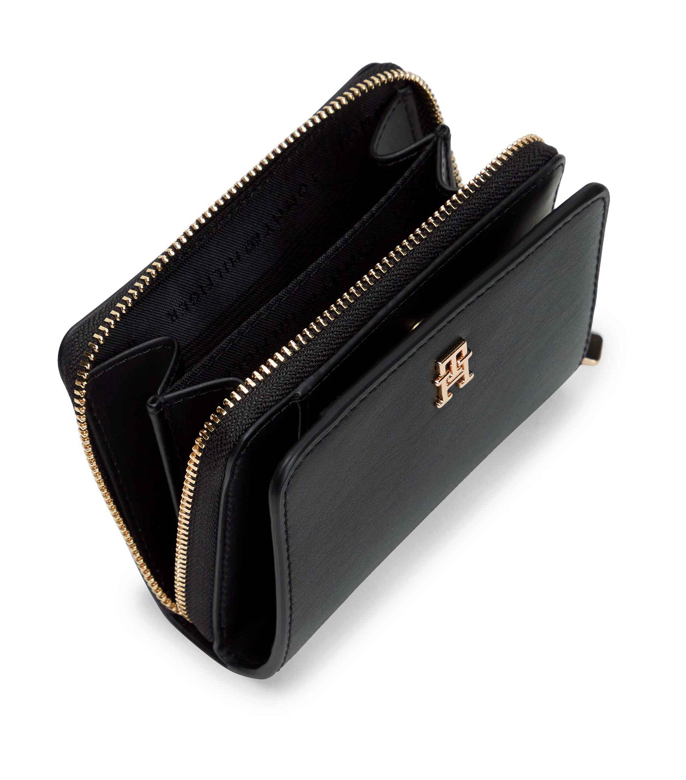 Women's Icon Medium Zip-Around Flap Wallet Black