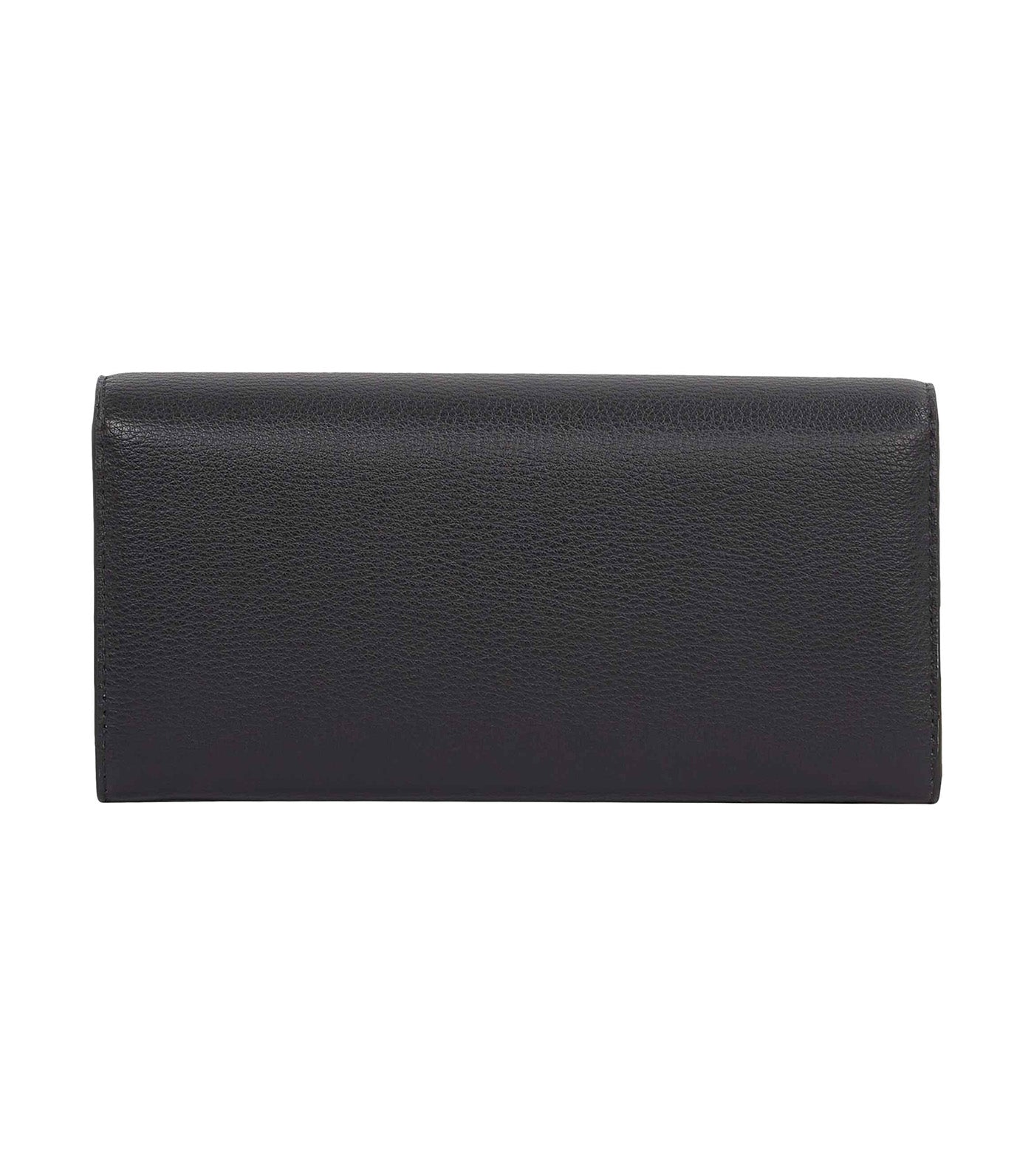 Women's Flag Large Flap Wallet Black