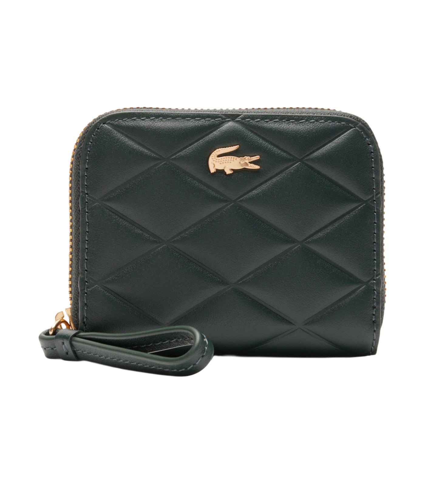 Small Crocodelle Leather Coin Purse Sinople