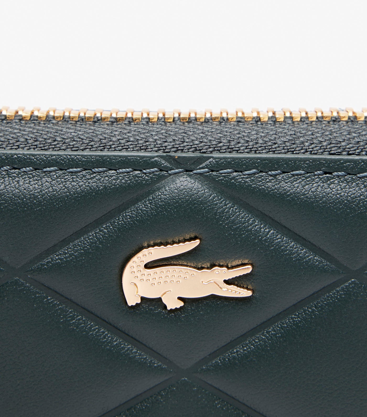 Small Crocodelle Leather Coin Purse Sinople