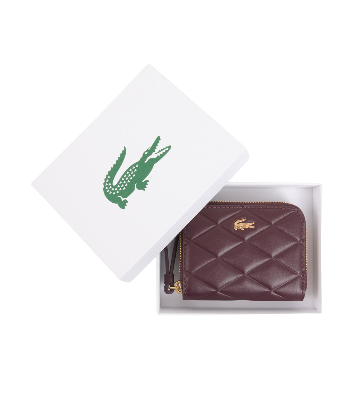 Small Crocodelle Leather Coin Purse Oxalis