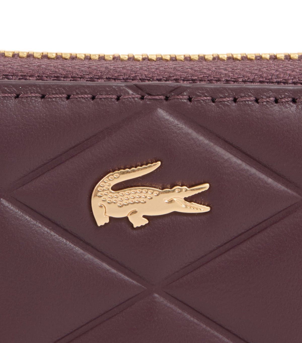 Small Crocodelle Leather Coin Purse Oxalis