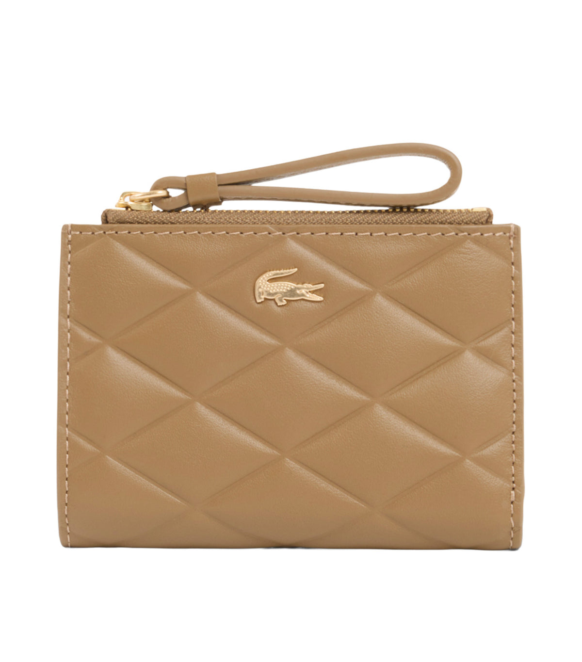 Crocodelle Leather Coin Purse Cookie