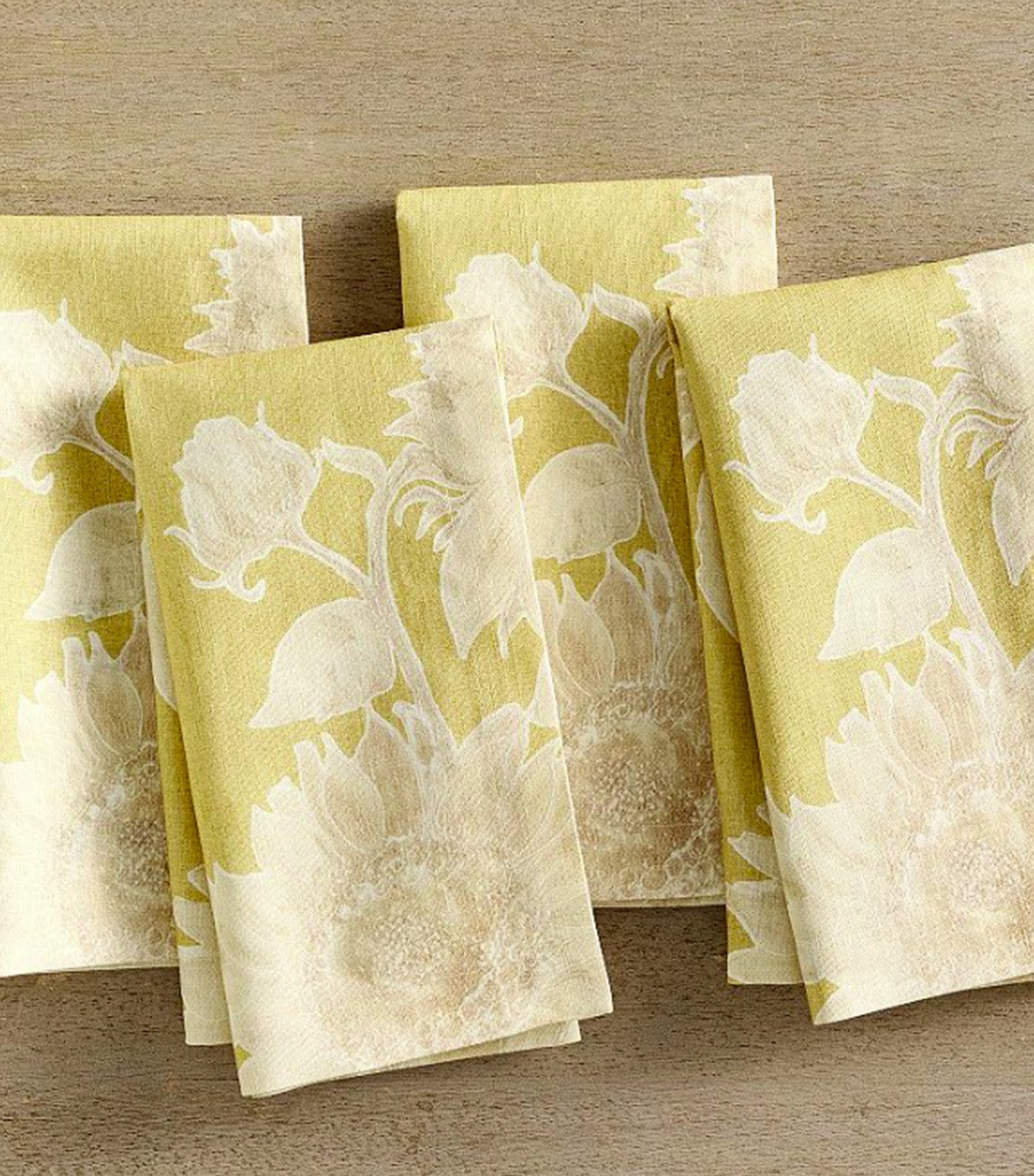Sunflower Botanical Organic Cotton Napkins Multi - Set of 4