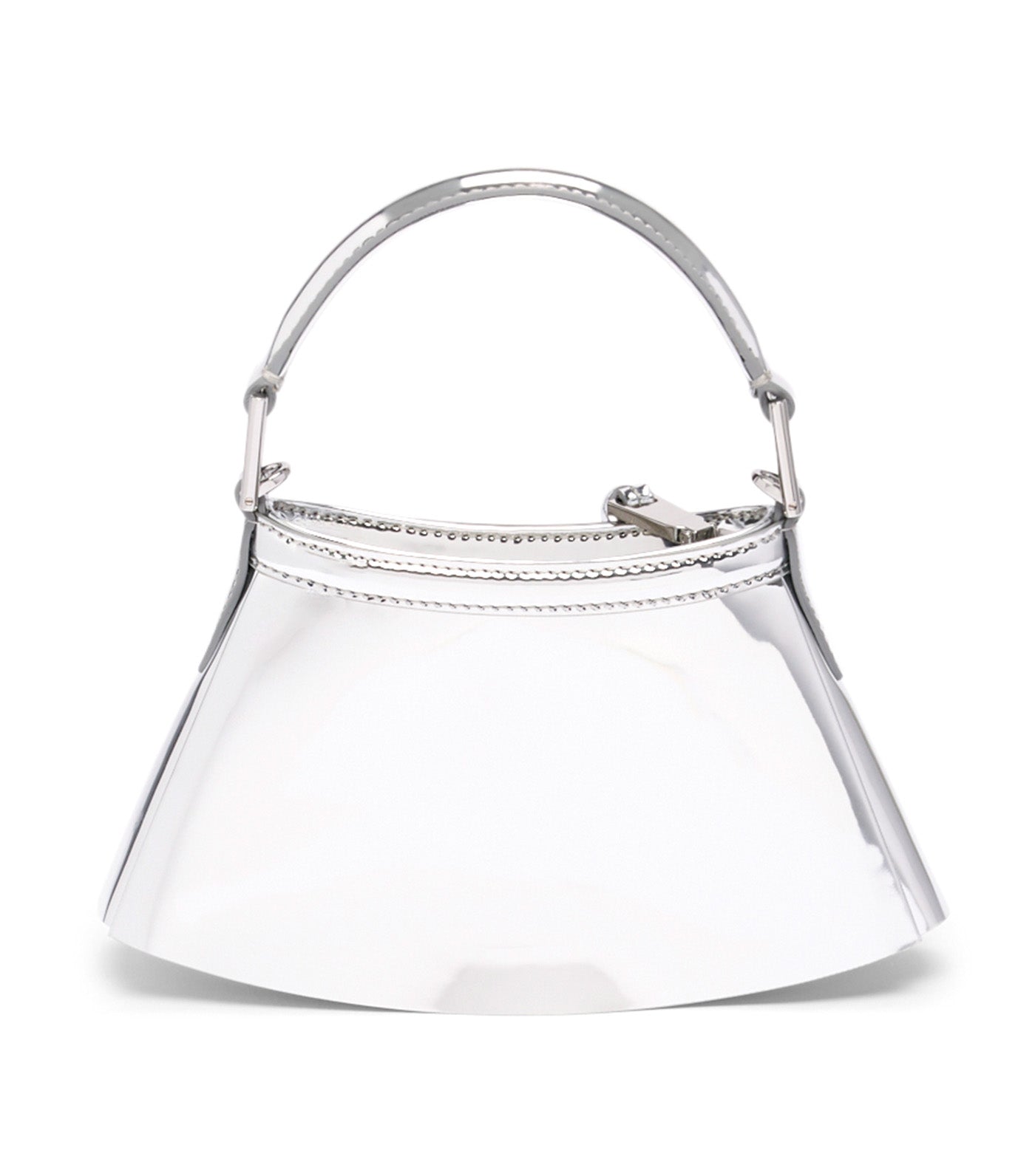 Runway Mirror Leather XXS Lenglen Purse Silver Mirror