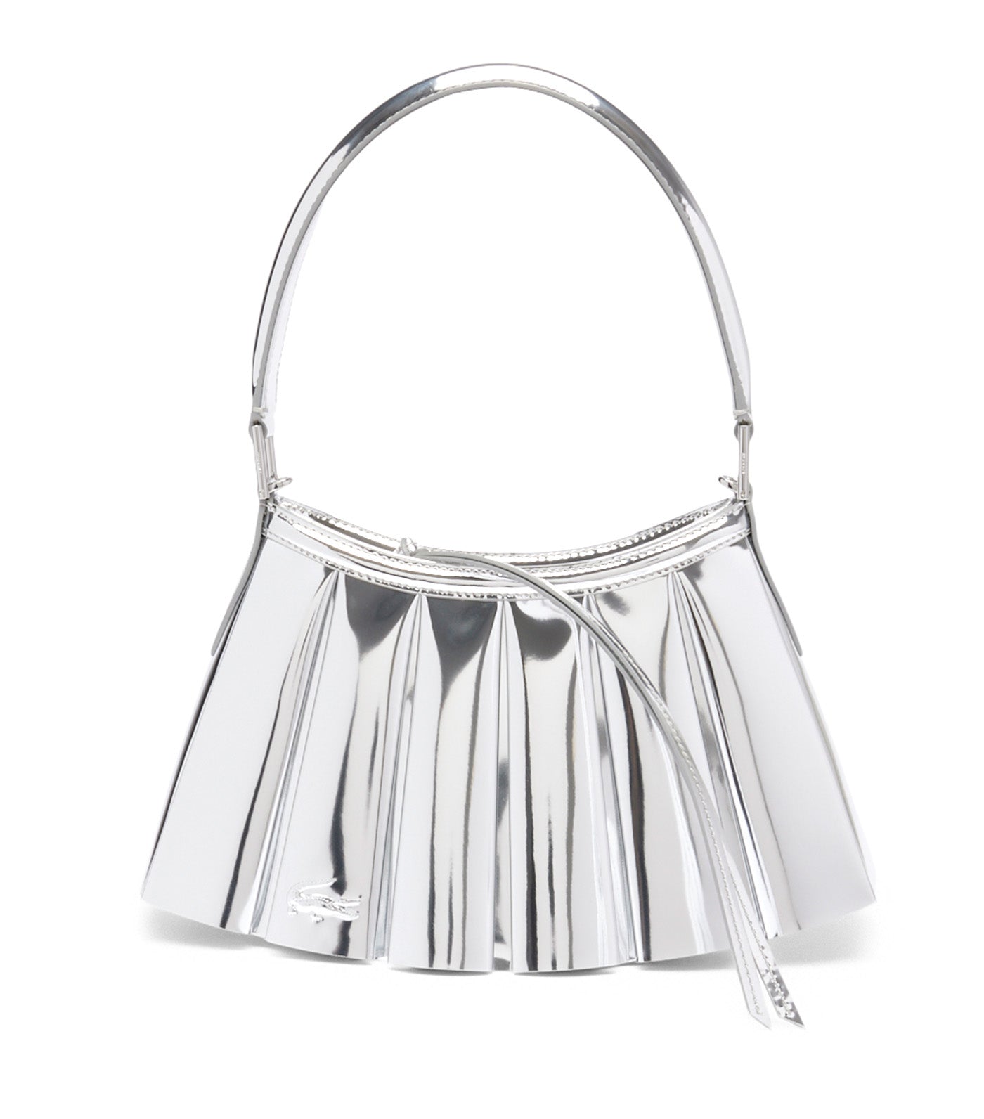 Runway Small Lenglen Mirror Leather Purse Silver Mirror